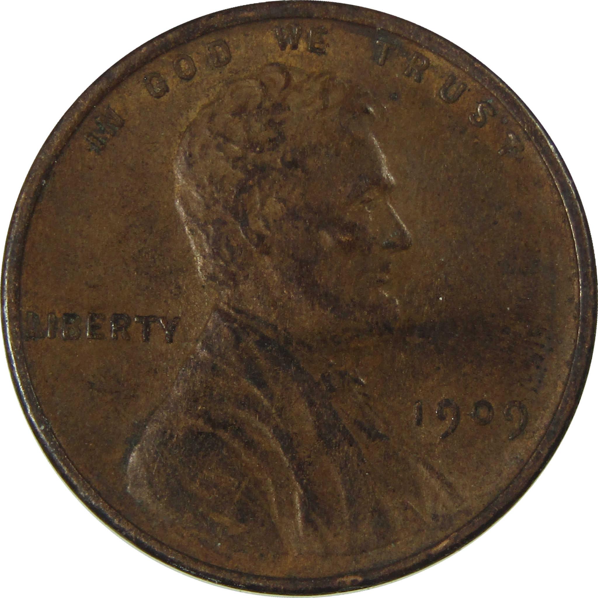 1909 Lincoln Wheat Cent XF EF Extremely Fine Penny 1c Coin SKU:I26748