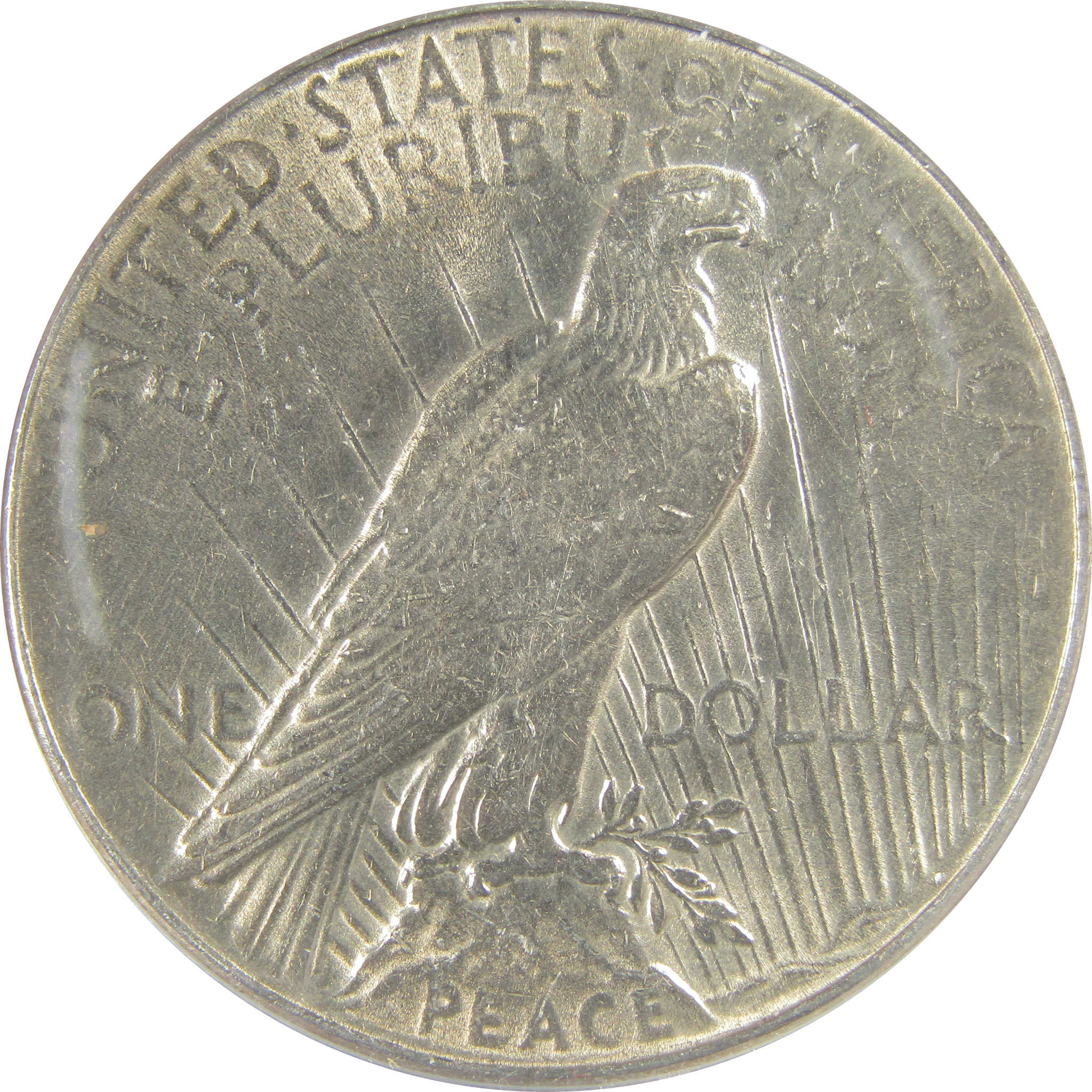 1935 Peace Dollar AU 58 Details ANACS Silver $1 Coin SKU:I20361