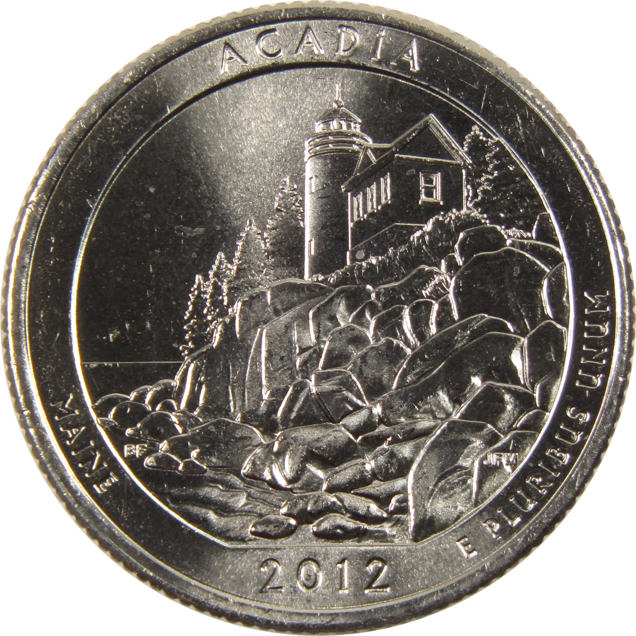2012 P Acadia National Park Quarter BU Uncirculated Clad 25c Coin