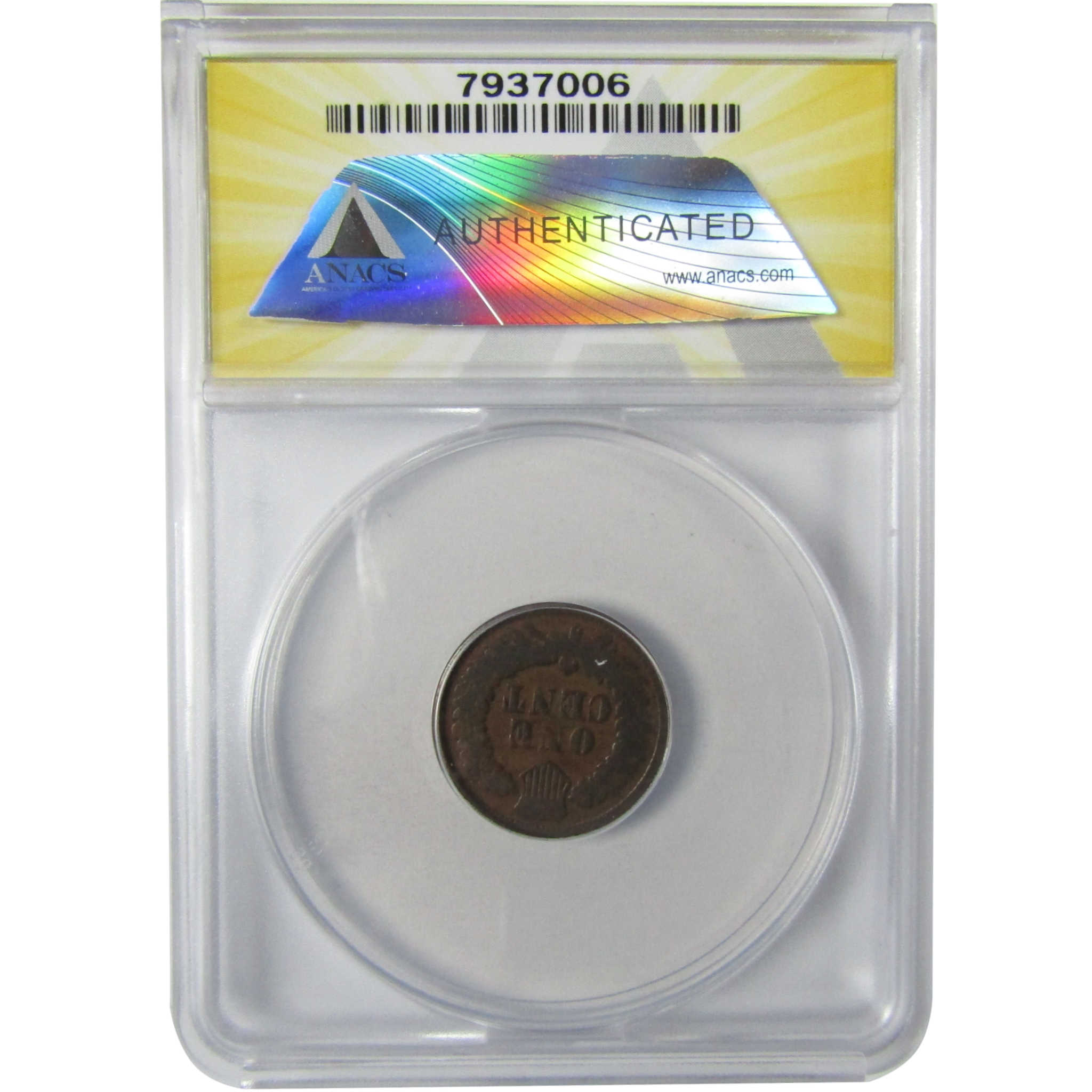 1864 L Indian Head Bronze Cent G 4 Details ANACS Penny SKU:I27964