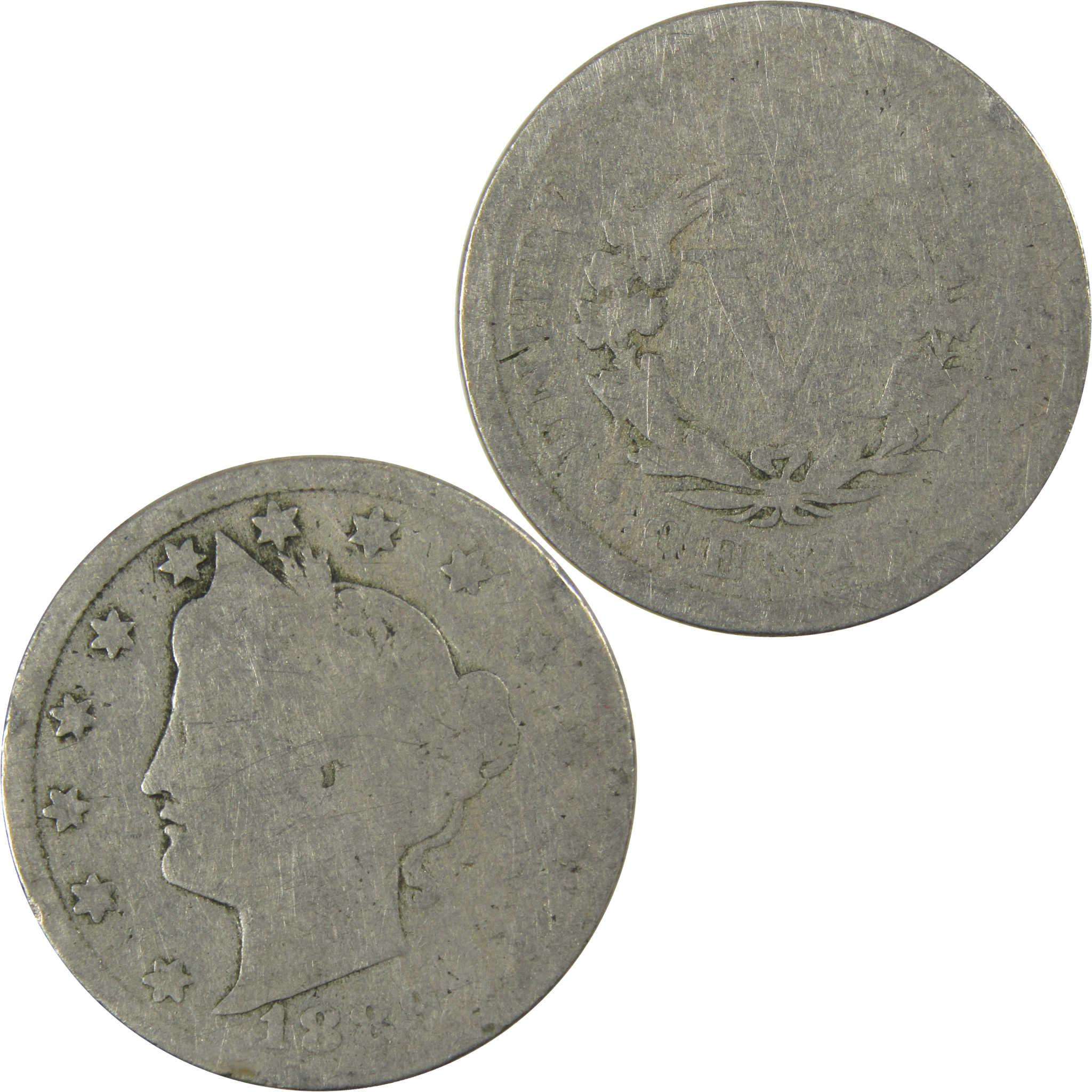1889 Liberty Head V Nickel AG About Good 5c Coin SKU:I27222