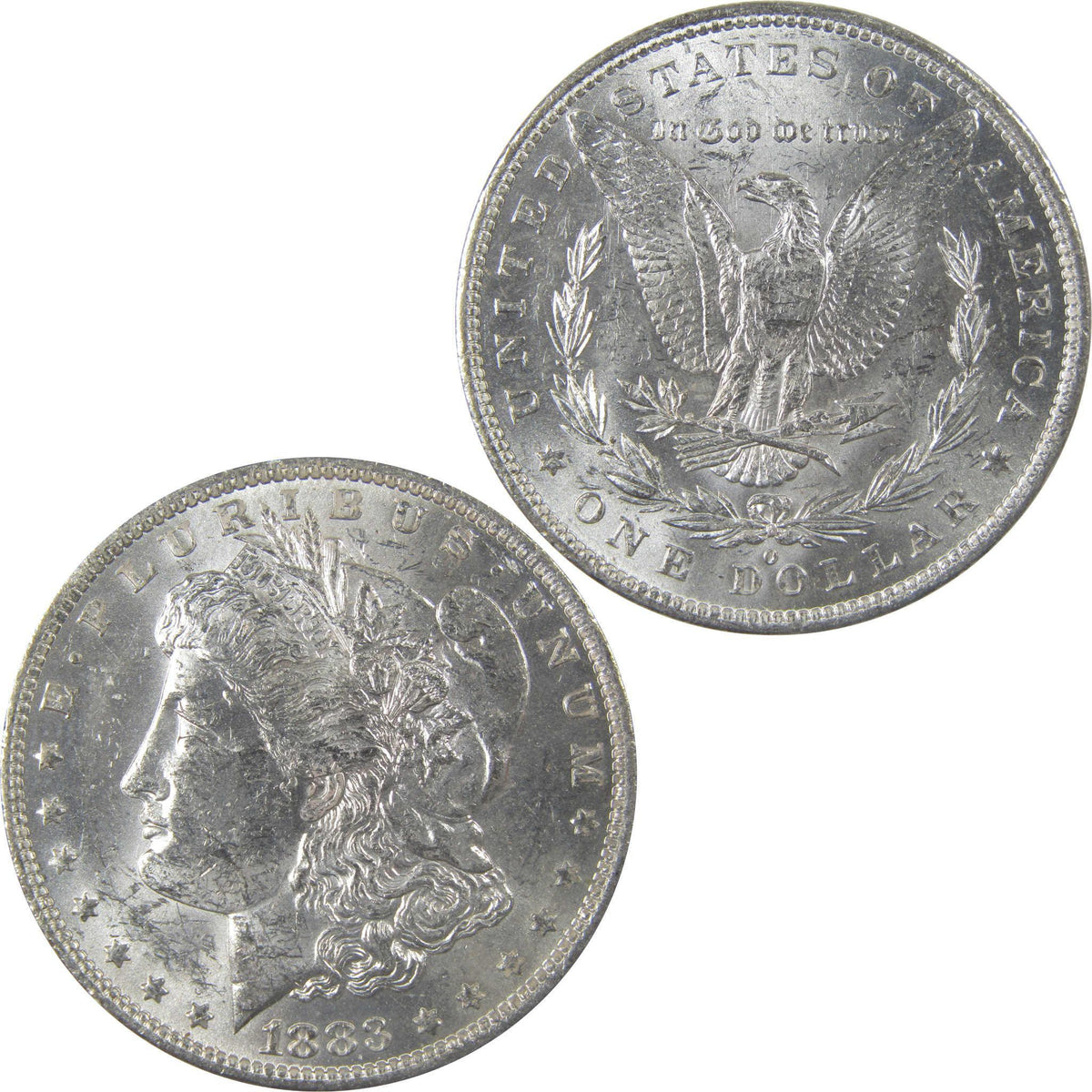 1883 O Morgan Silver Dollar Uncirculated Mint State $1 Coin SKU:I24854 - Morgan coin - Morgan silver dollar - Morgan silver dollar for sale - Profile Coins & Collectibles