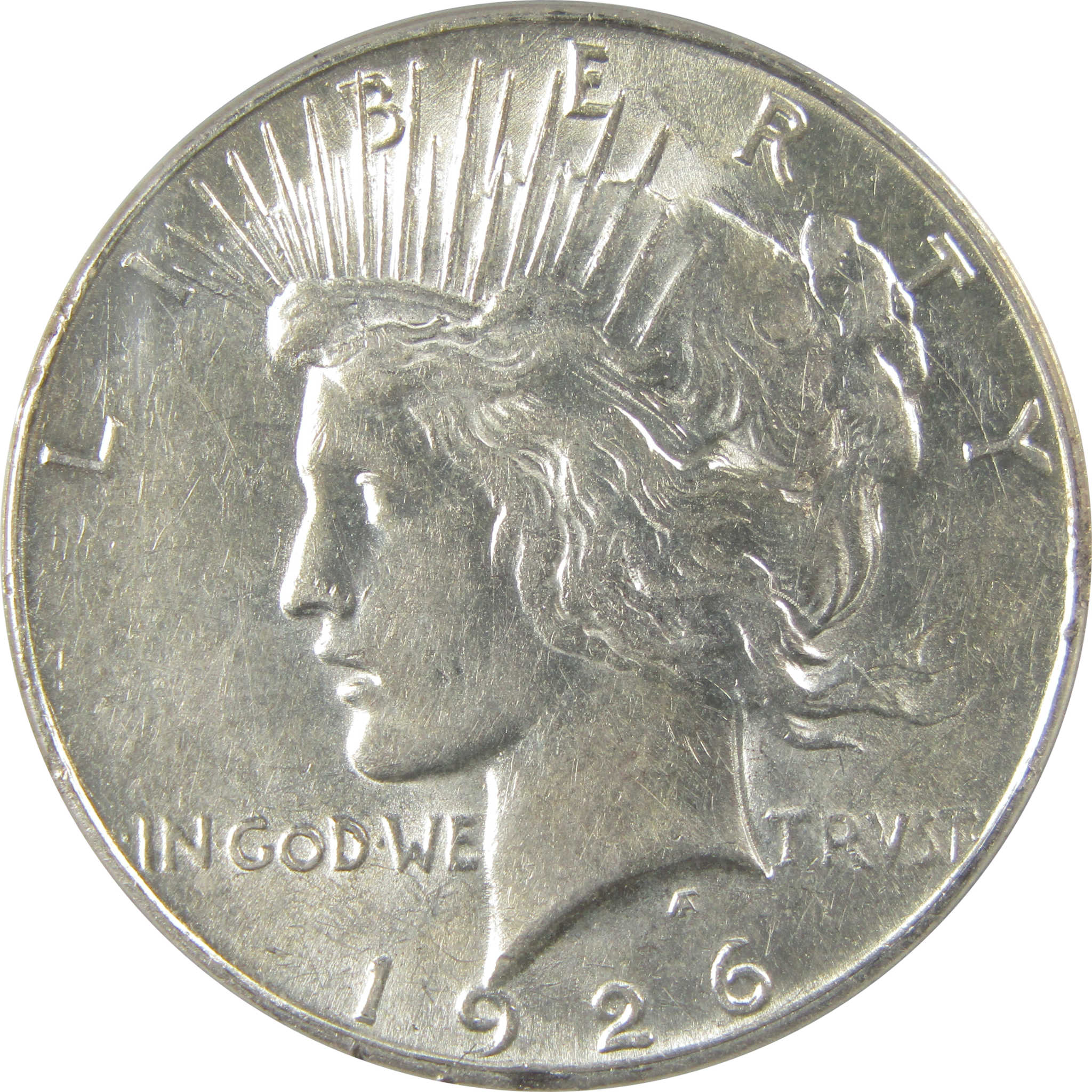 1926 S Peace Dollar AU 55 ANACS Silver $1 Coin SKU:I22182