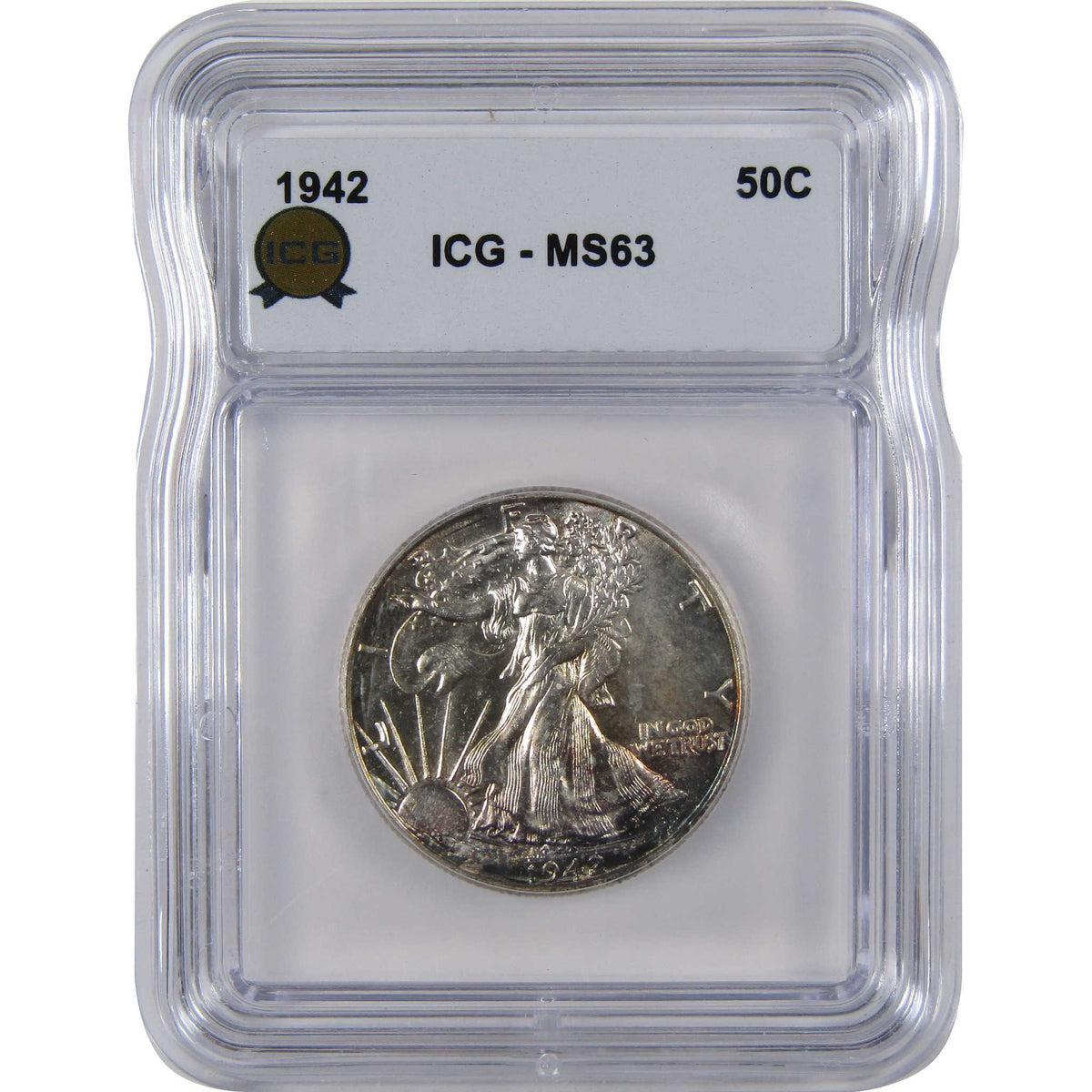 1942 Liberty Walking Silver Half Dollar MS 63 ICG 50c Coin SKU:I29136
