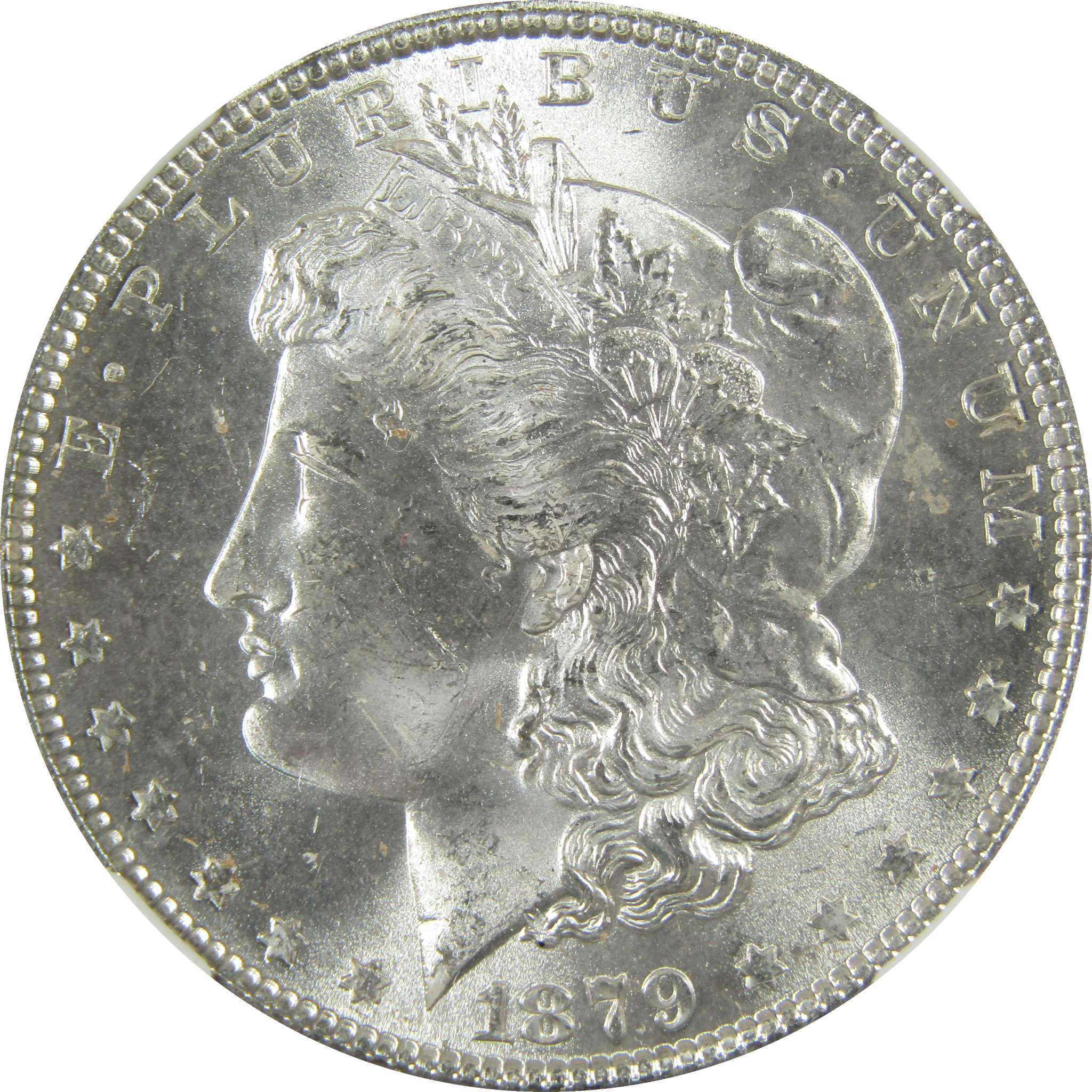 1879 Morgan Silver Dollar MS 64 NGC Uncirculated $1 Coin SKU:I27533