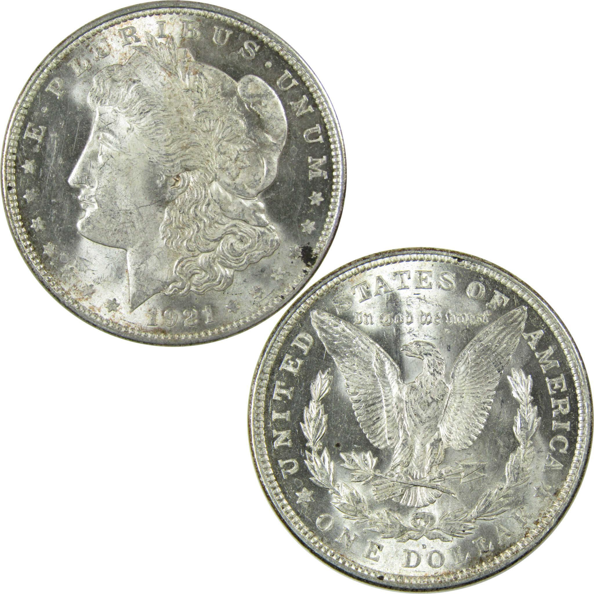 1921 D Morgan Silver Dollar Uncirculated Mint State $1 Coin SKU:CP735 - Morgan coin - Morgan silver dollar - Morgan silver dollar for sale - Profile Coins & Collectibles