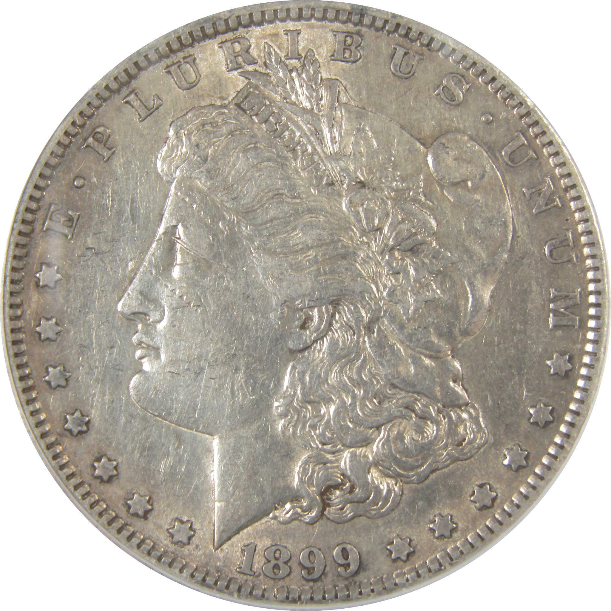 1899 S Morgan Dollar AU 50 Details ANACS Silver $1 Coin SKU:I19107 - Morgan coin - Morgan silver dollar - Morgan silver dollar for sale - Profile Coins & Collectibles
