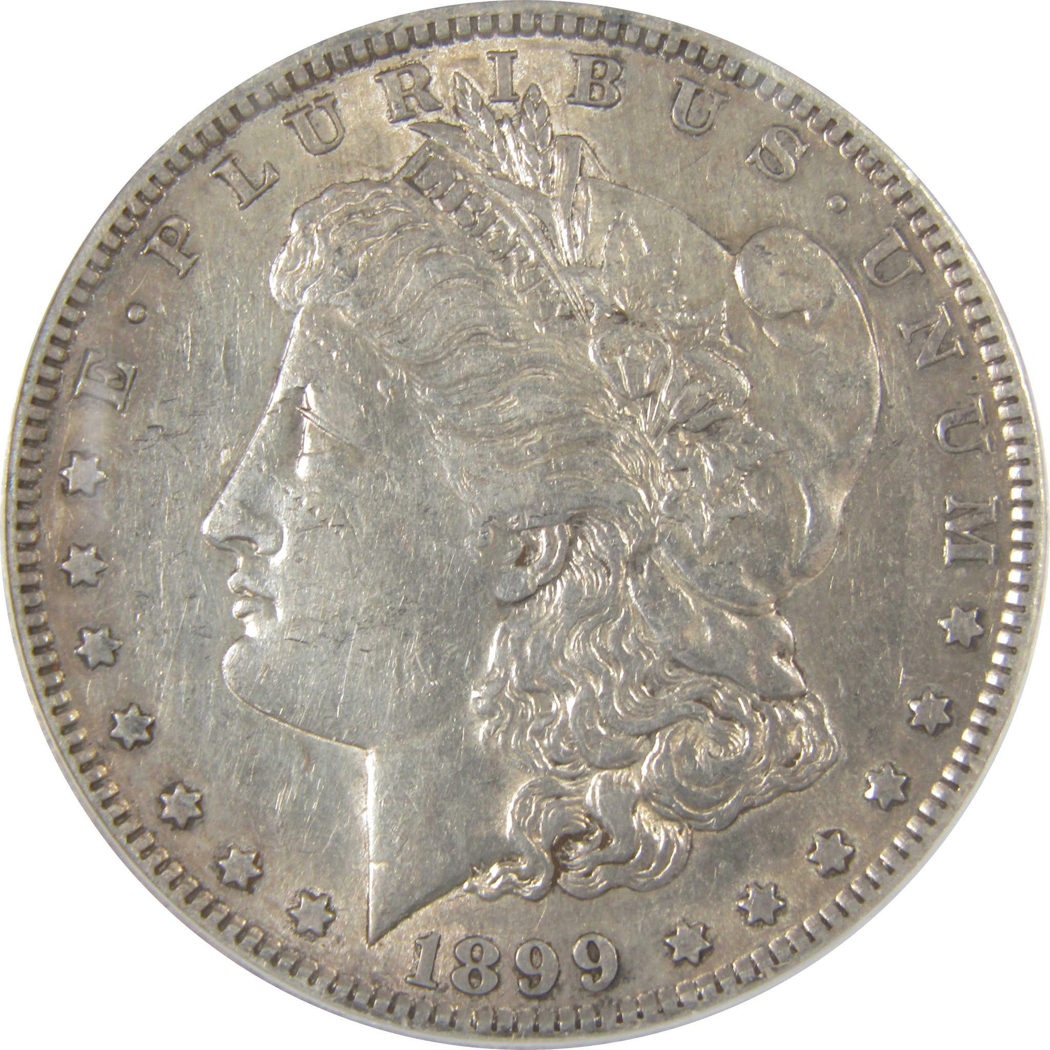 1899 S Morgan Dollar AU 50 Details ANACS Silver $1 Coin SKU:I19107 - Morgan coin - Morgan silver dollar - Morgan silver dollar for sale - Profile Coins & Collectibles
