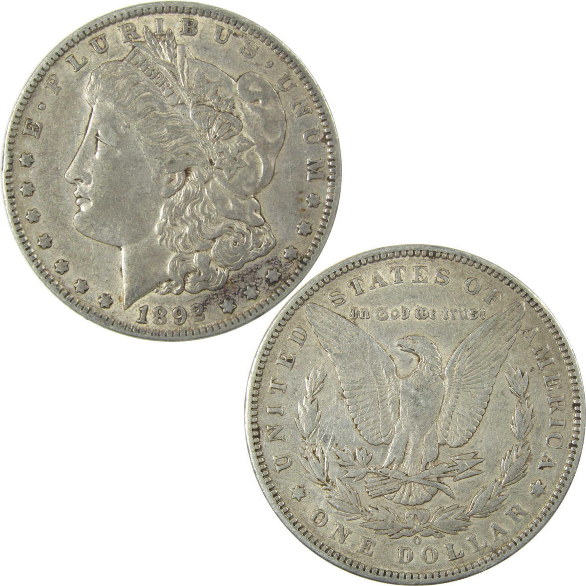 1892 O Morgan Silver Dollar XF EF Extremely Fine $1 Coin SKU:I24733 - Morgan coin - Morgan silver dollar - Morgan silver dollar for sale - Profile Coins & Collectibles