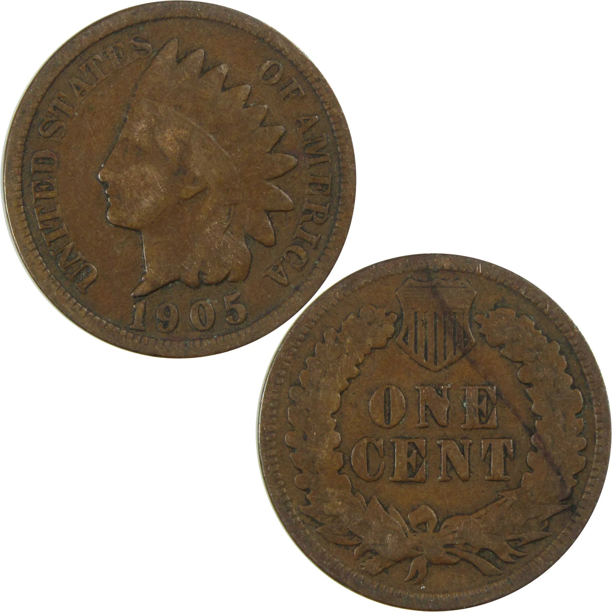 1905 Indian Head Cent G Good Penny 1c Coin SKU:I27023