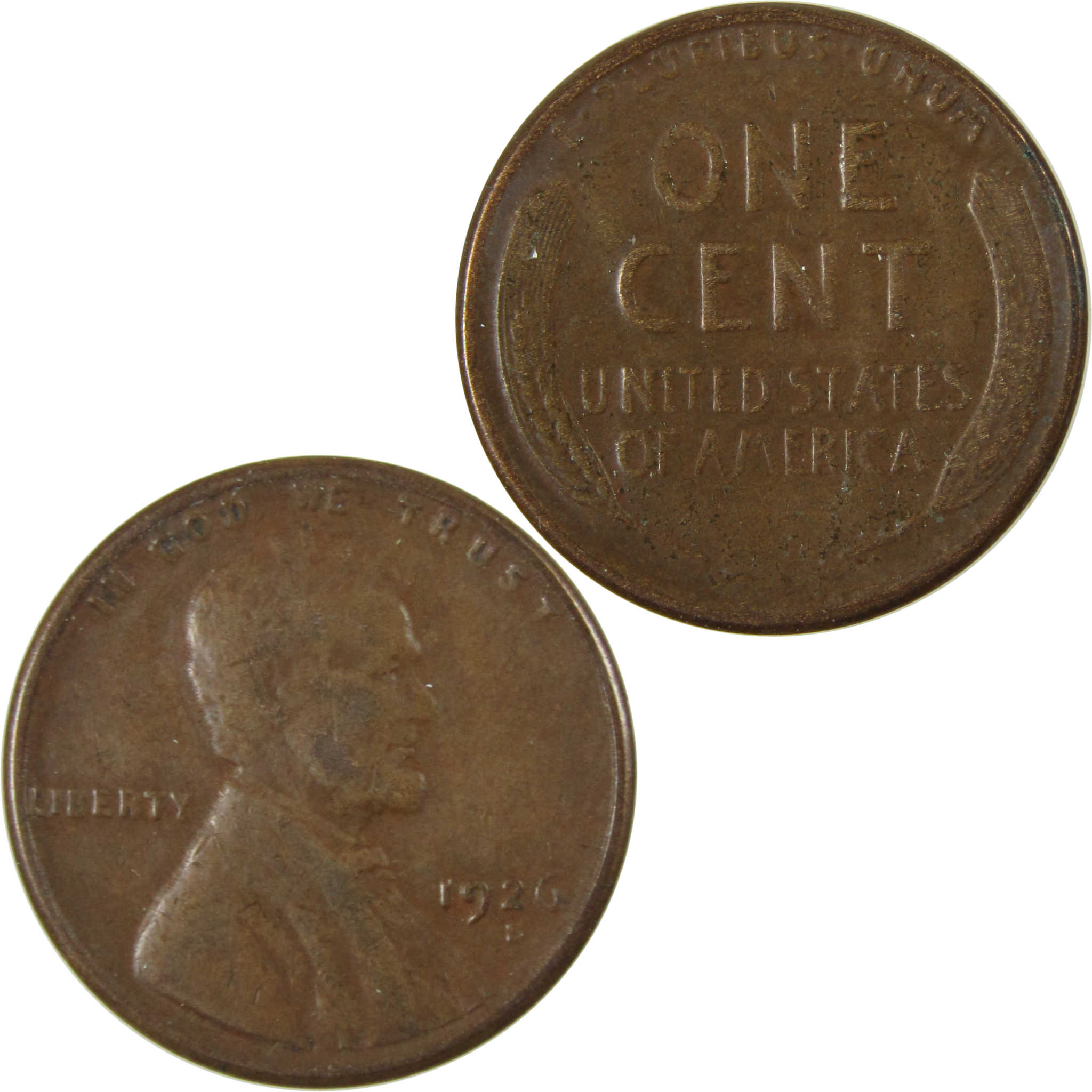 1926 S Lincoln Wheat Cent F Fine Penny 1c Coin SKU:I26476