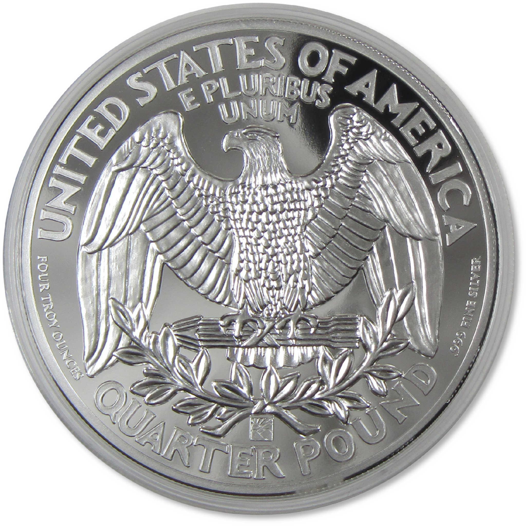 2024 George Washington Quarter 4 oz Silver Bullion Round Collectible