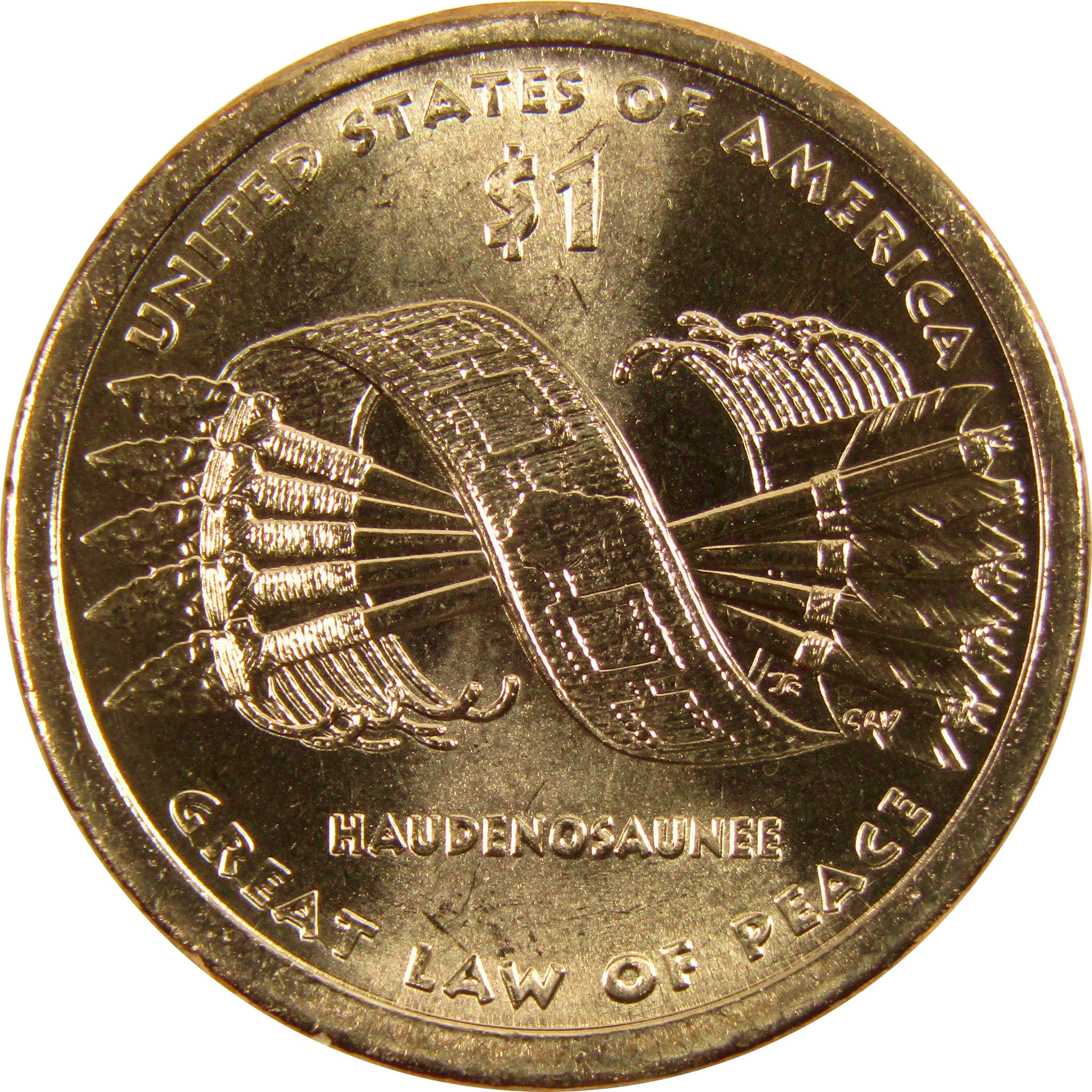 2010 P Great Law of Peace Native American Dollar BU Uncirculated $1