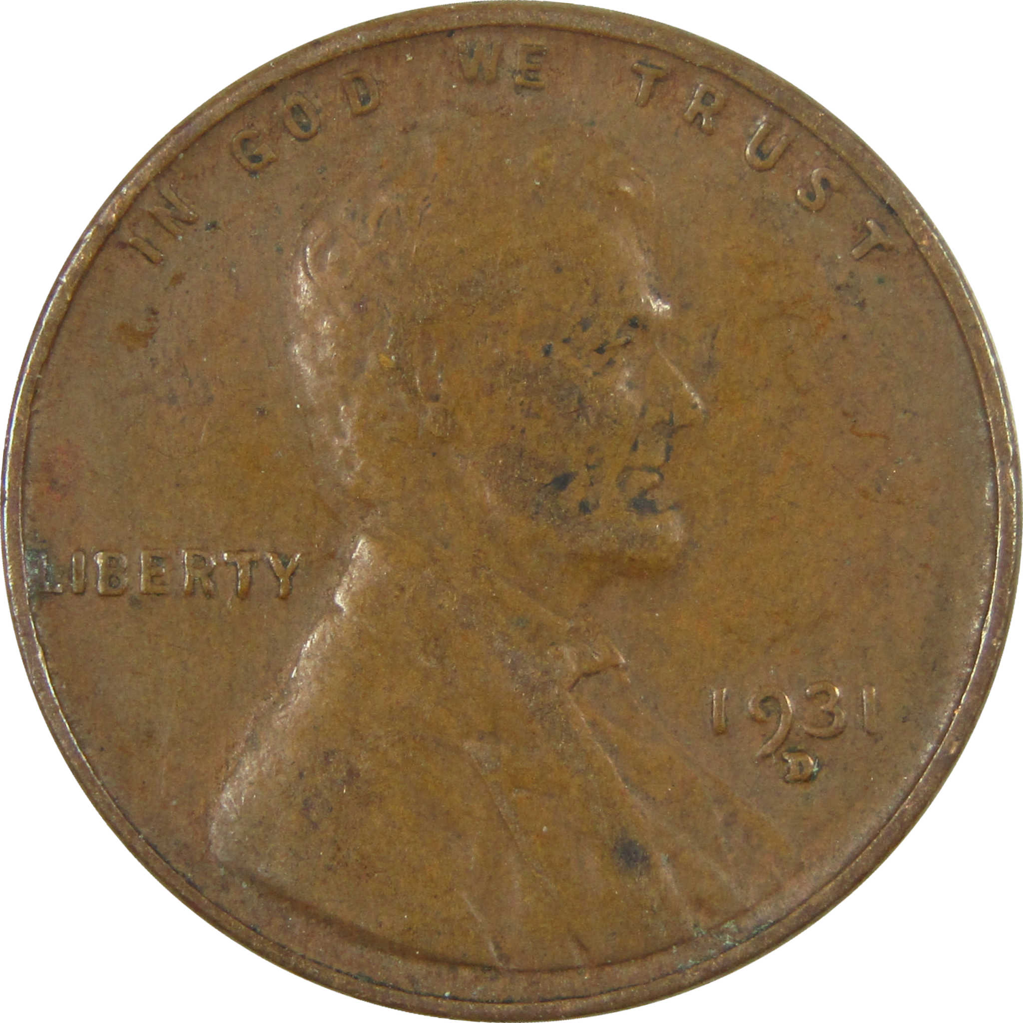 1931 D Lincoln Wheat Cent VF Very Fine Penny 1c Coin SKU:I26802