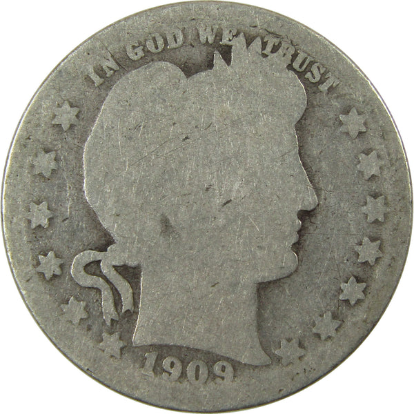 1909 O Barber Silver Quarter Circulated 25c Coin SKU:CP1737