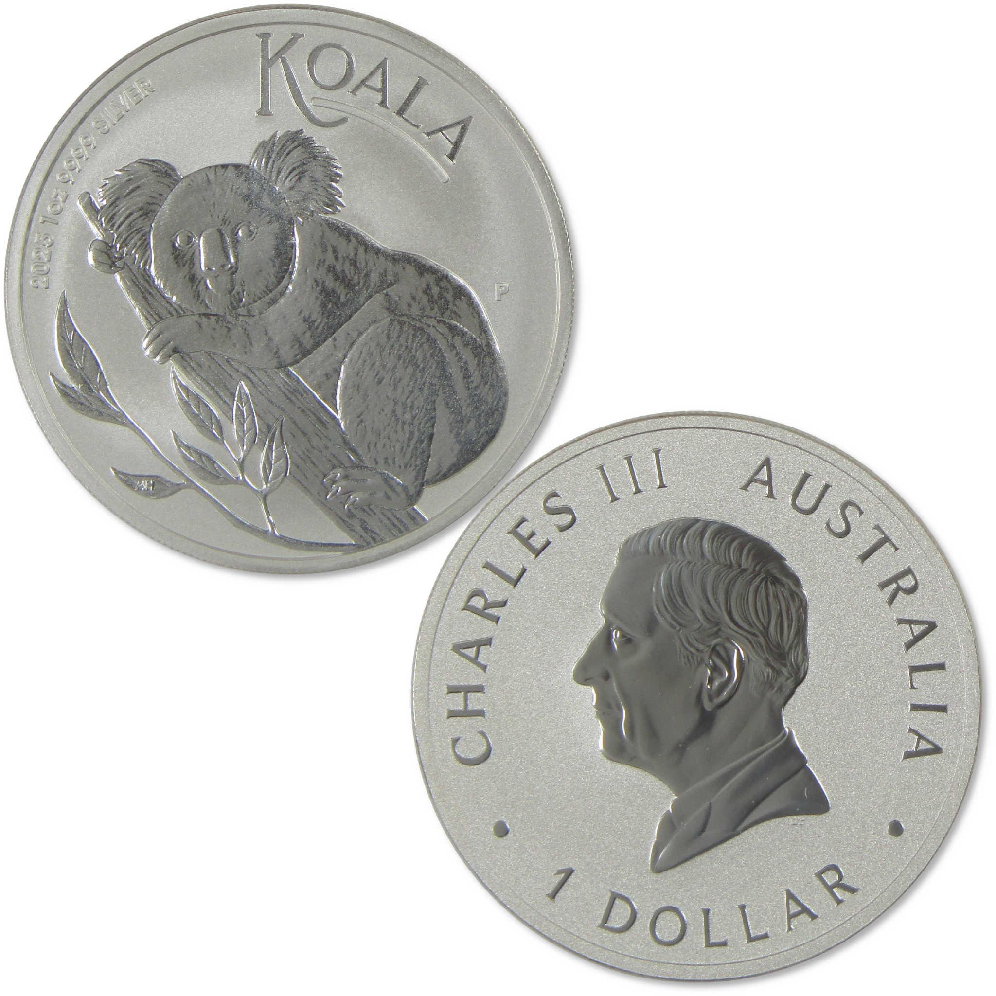 2025 Australian Koala BU Uncirculated 1 oz .9999 Silver Bullion