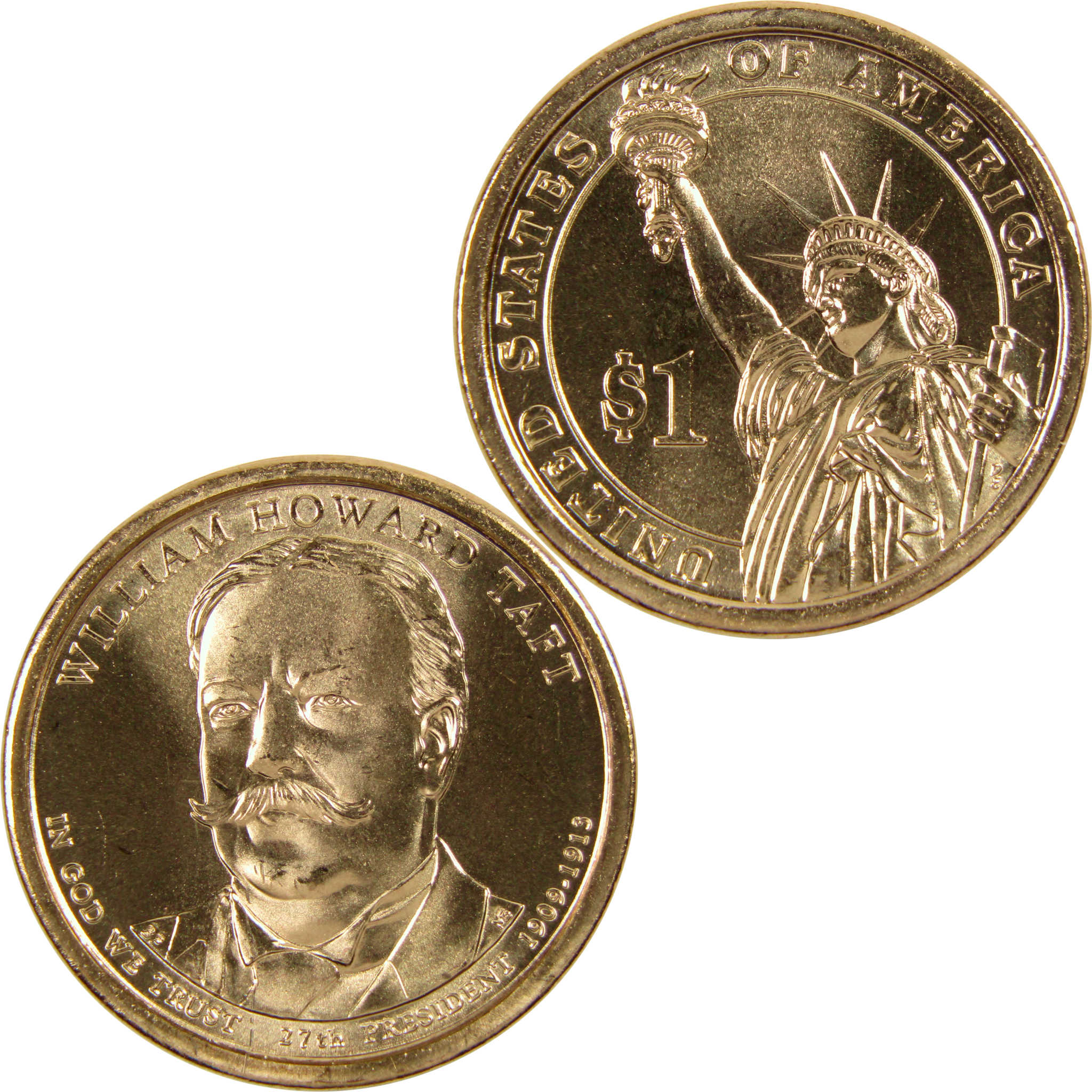 2013 P William H Taft Presidential Dollar BU Uncirculated $1 Coin