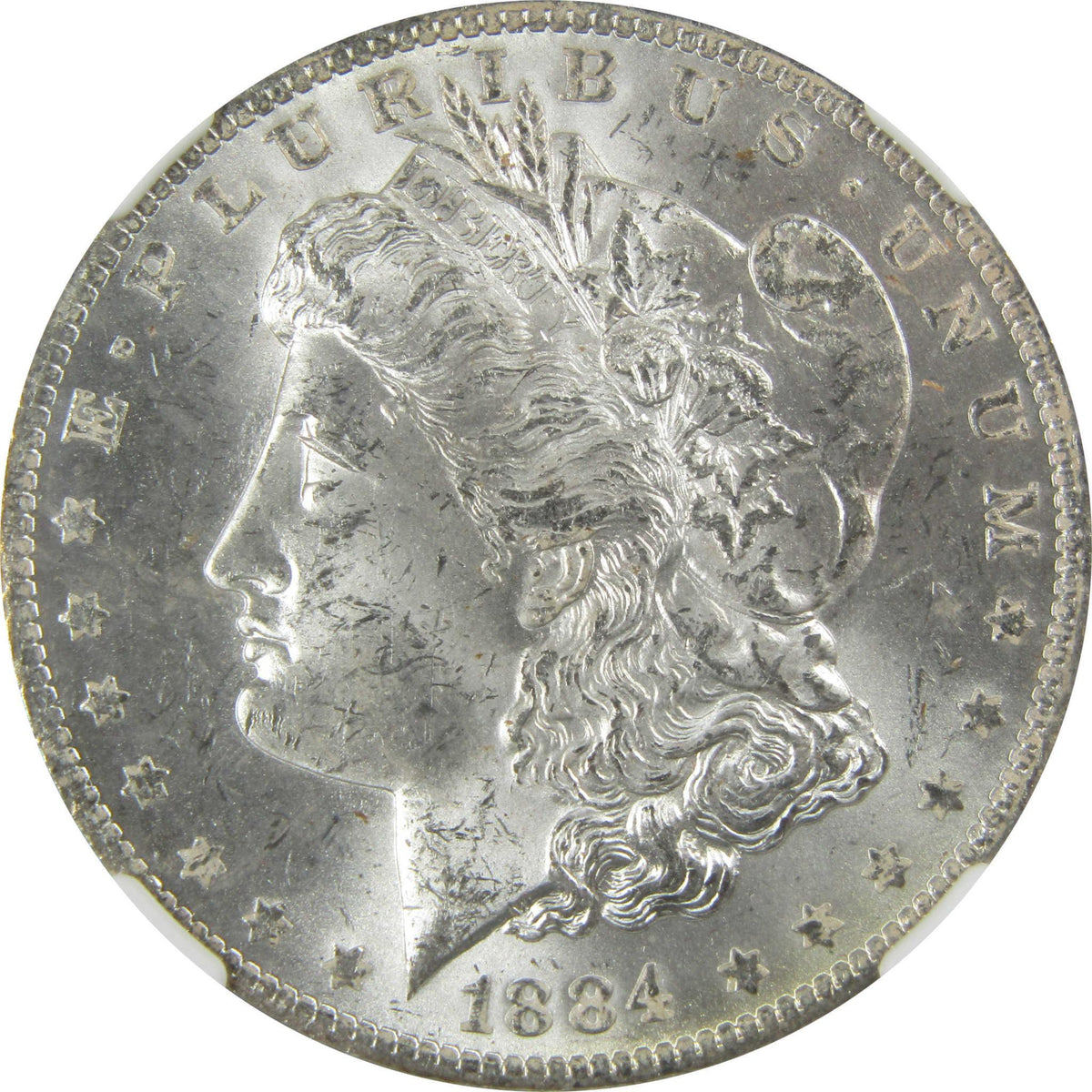 1884 O Morgan Silver Dollar MS 63 NGC Uncirculated $1 Coin SKU:CP376 - Morgan coin - Morgan silver dollar - Morgan silver dollar for sale - Profile Coins & Collectibles