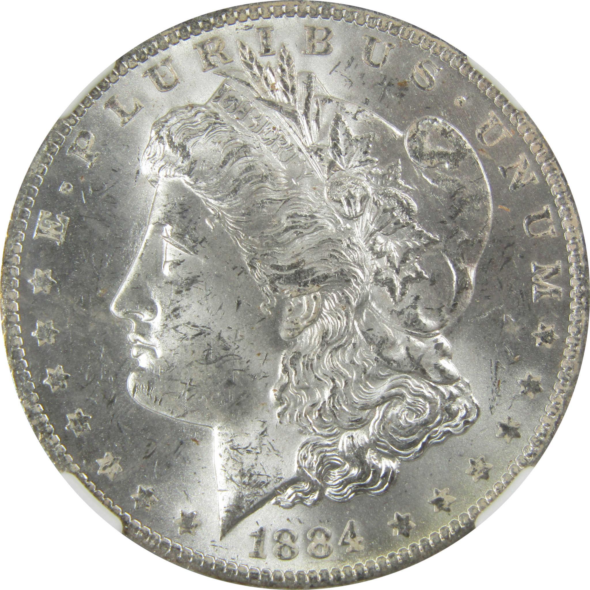 1884 O Morgan Silver Dollar MS 63 NGC Uncirculated $1 Coin SKU:CP376 - Morgan coin - Morgan silver dollar - Morgan silver dollar for sale - Profile Coins & Collectibles