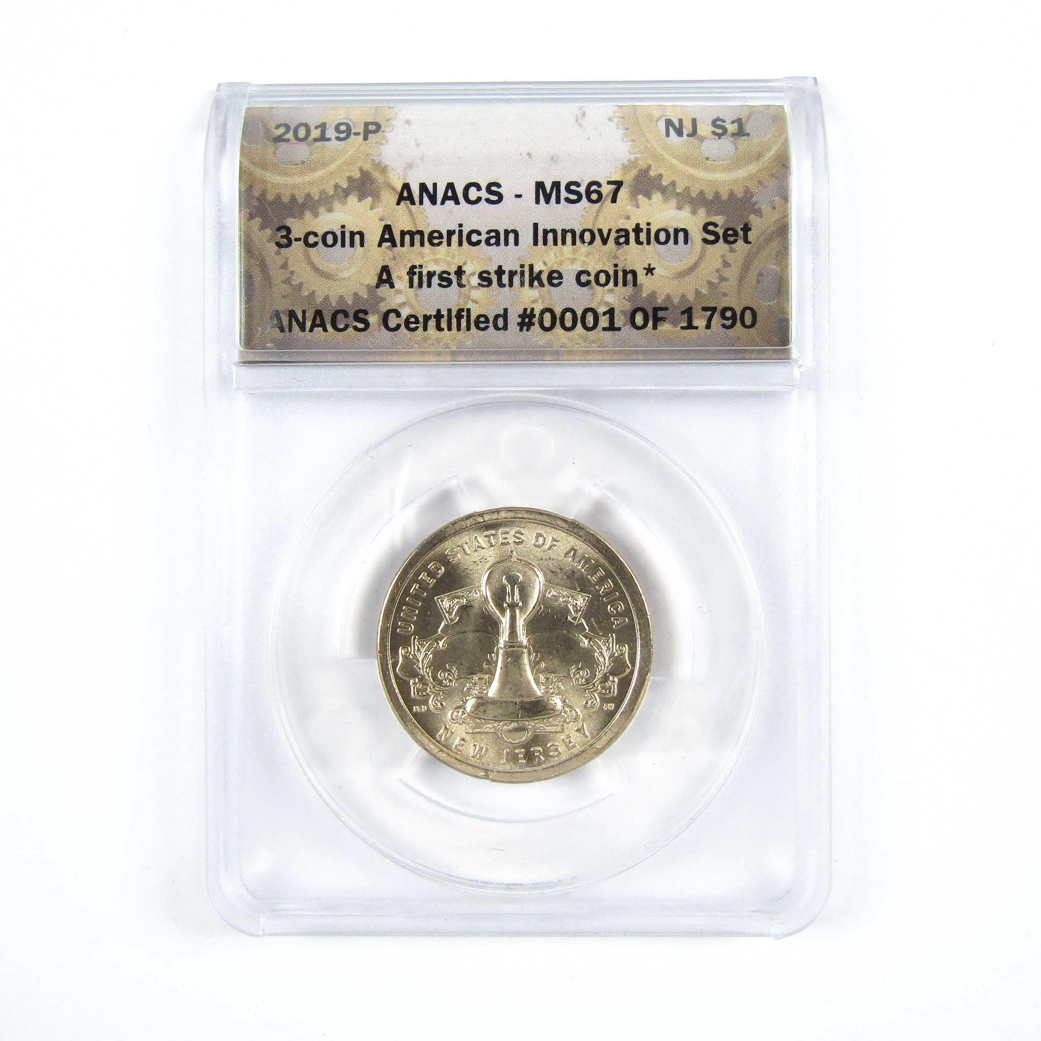 2019 PDS Light Bulb American Innovation Dollar Set ANACS SKU:CPC6116