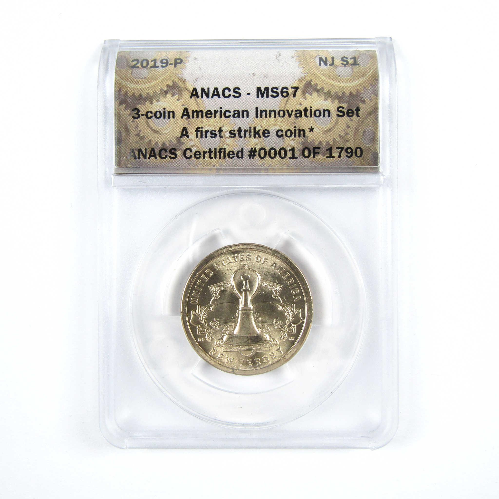 2019 PDS Light Bulb American Innovation Dollar Set ANACS SKU:CPC6116