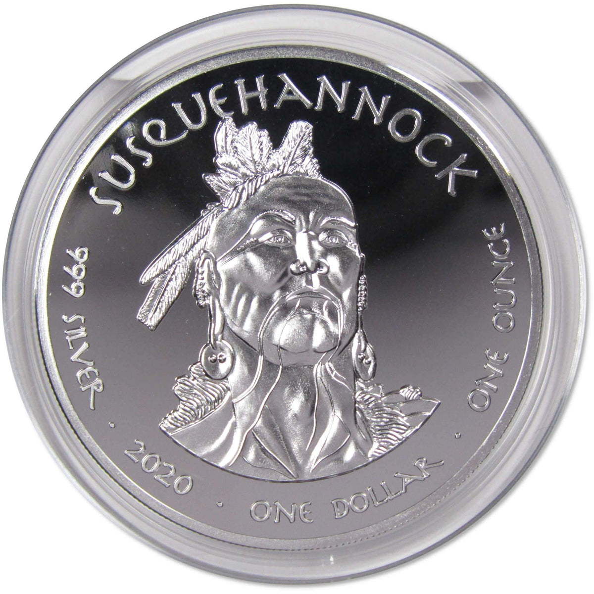 2020 Native American Jamul Susquehannock Maryland Albatross 1oz Silver