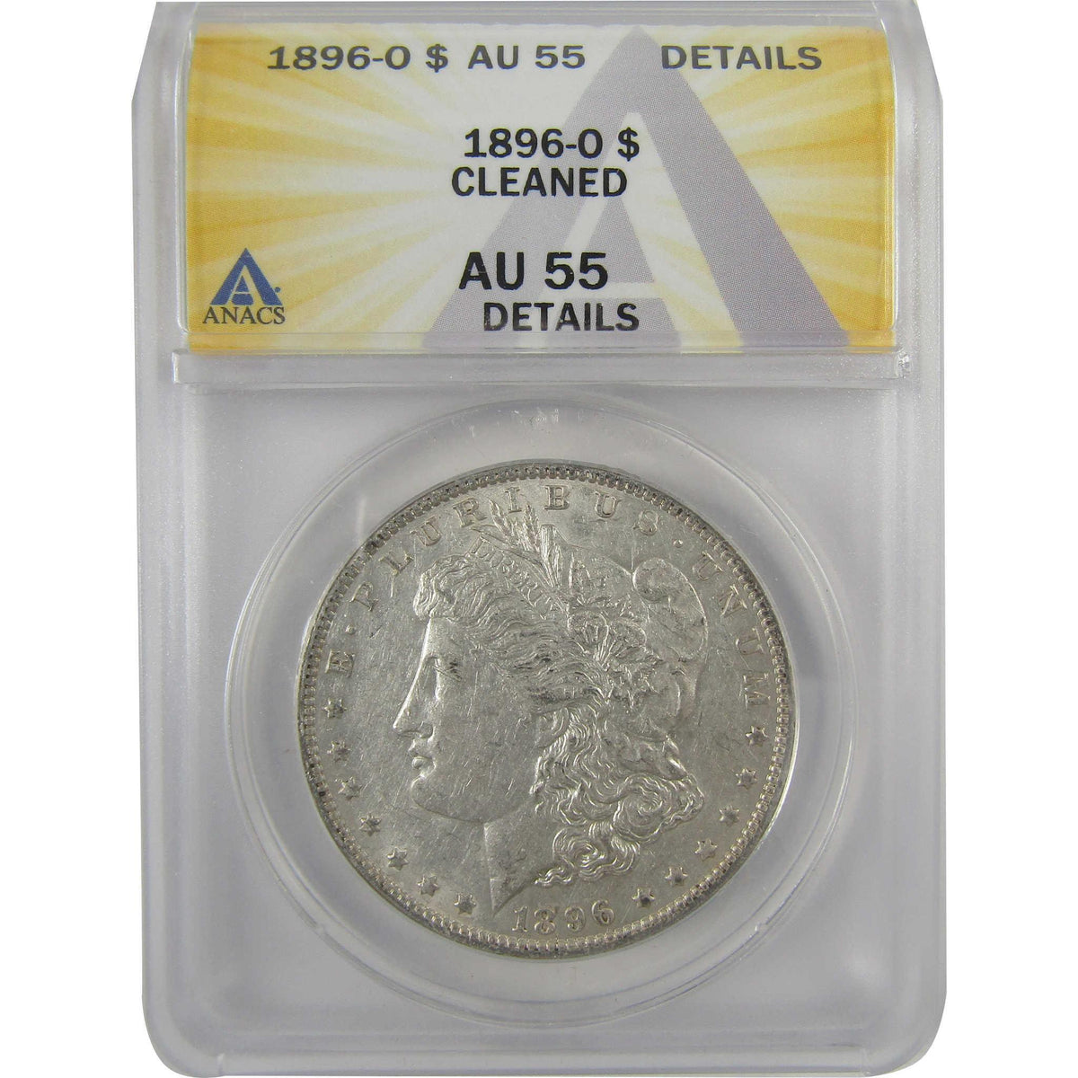 1896 O Morgan Dollar AU 55 Details ANACS Silver $1 Coin SKU:I18993 - Morgan coin - Morgan silver dollar - Morgan silver dollar for sale - Profile Coins & Collectibles