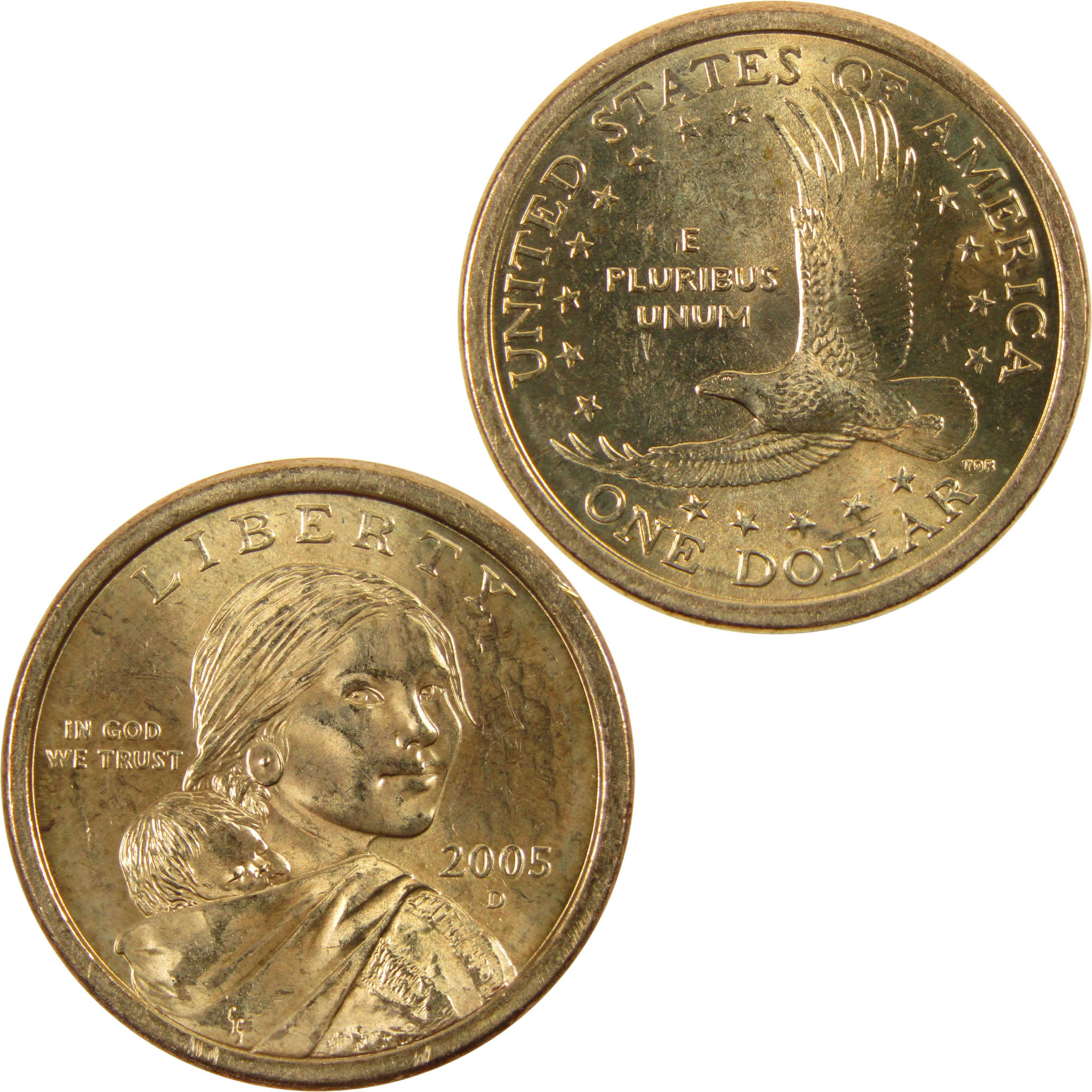 2005 D Sacagawea Native American Dollar BU Uncirculated $1 Coin