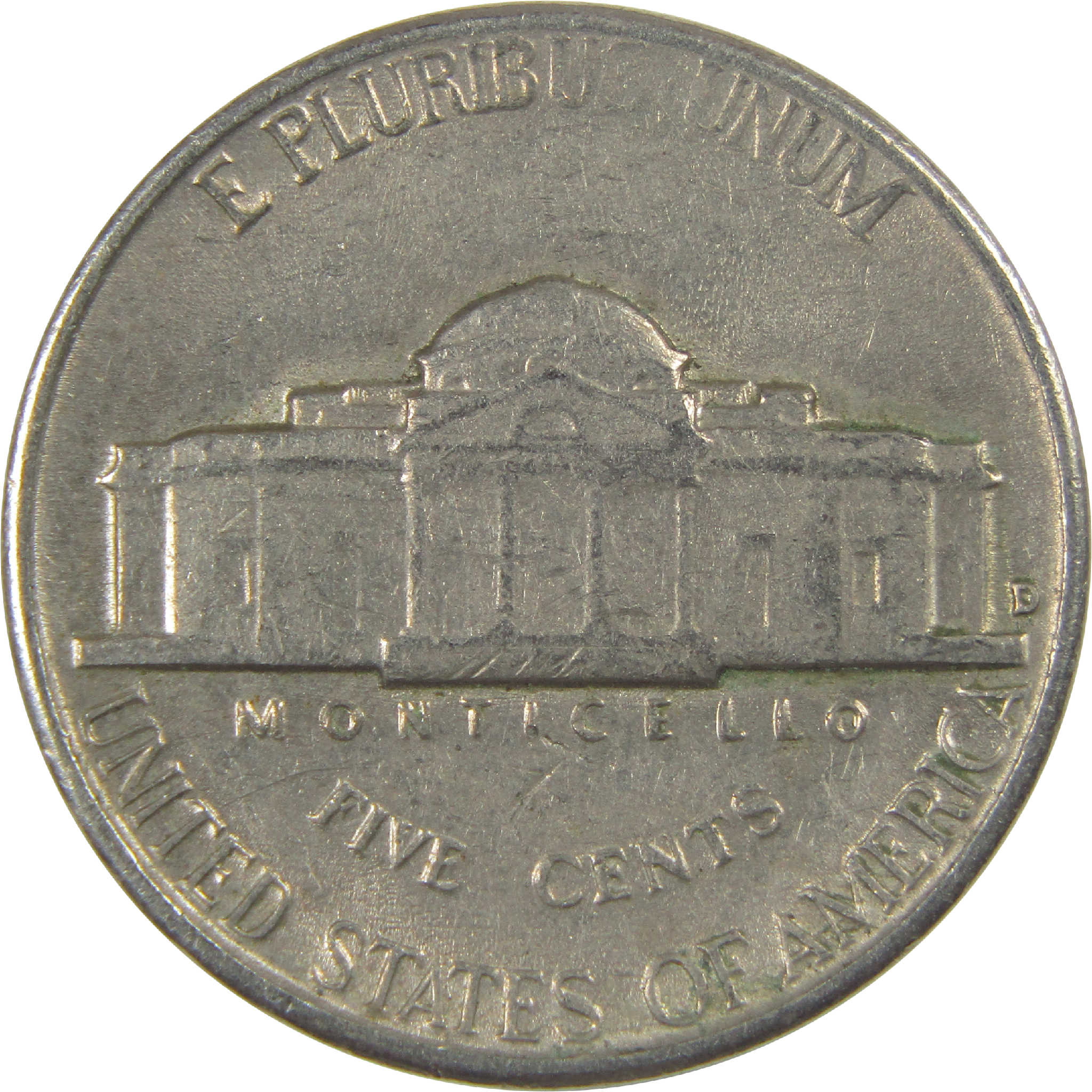 1957 D Jefferson Nickel Circulated 5c Coin Collectible