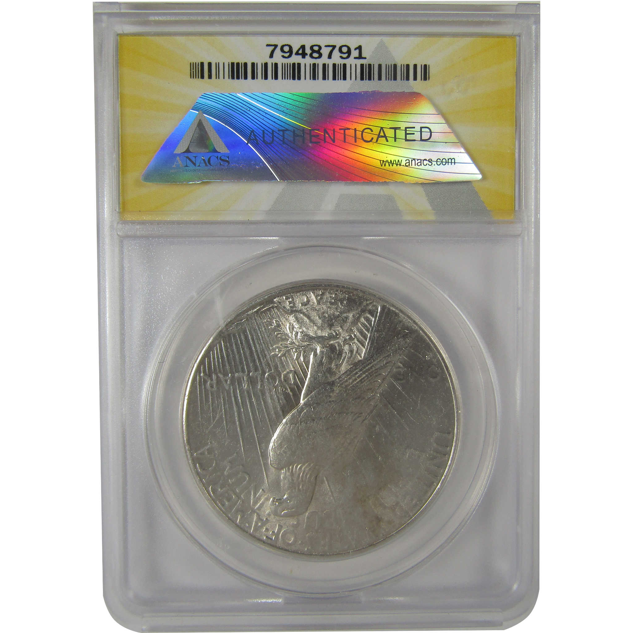 1926 S Peace Dollar AU 55 ANACS Silver $1 Coin SKU:I23061