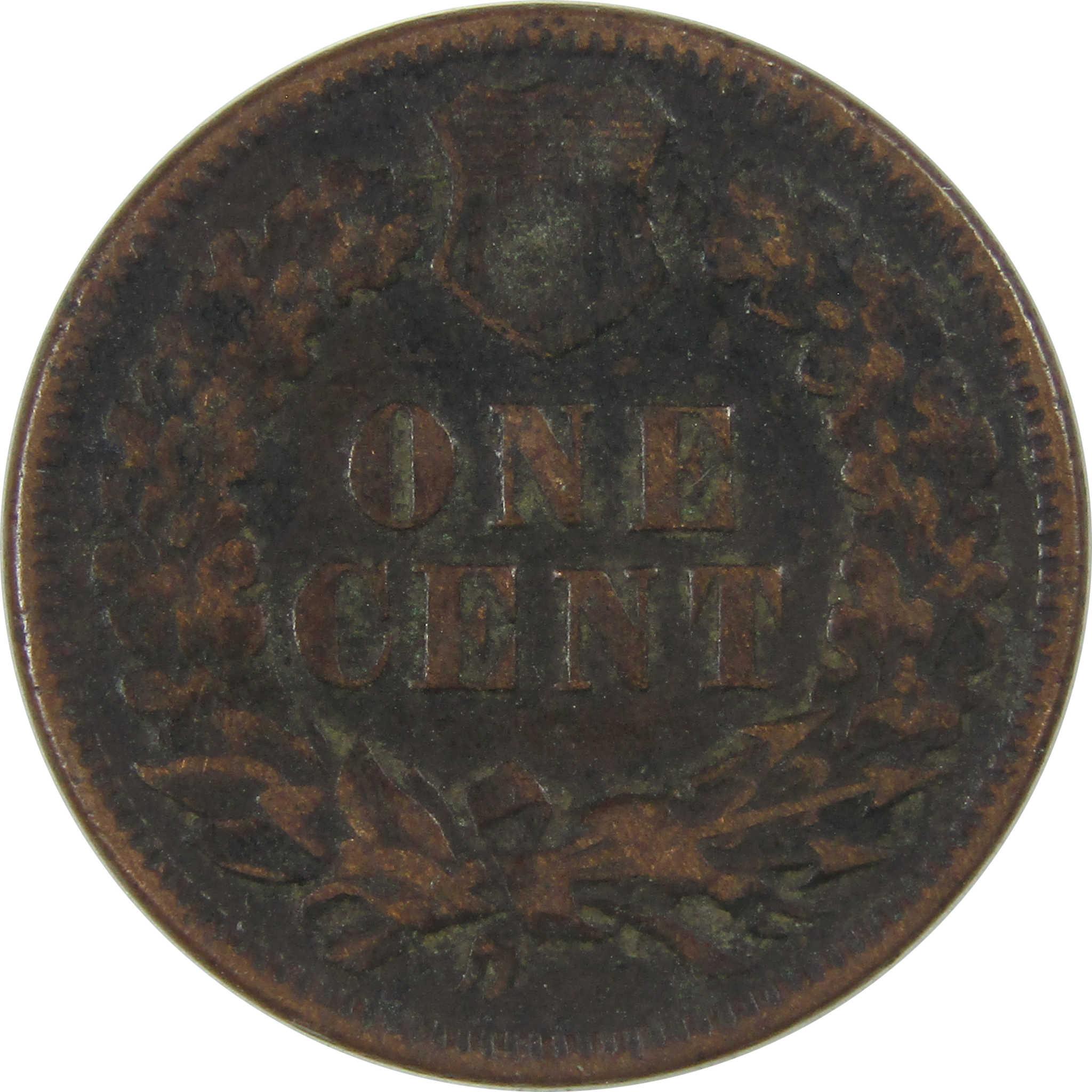 1875 Indian Head Cent F Fine Penny 1c Coin SKU:I23265