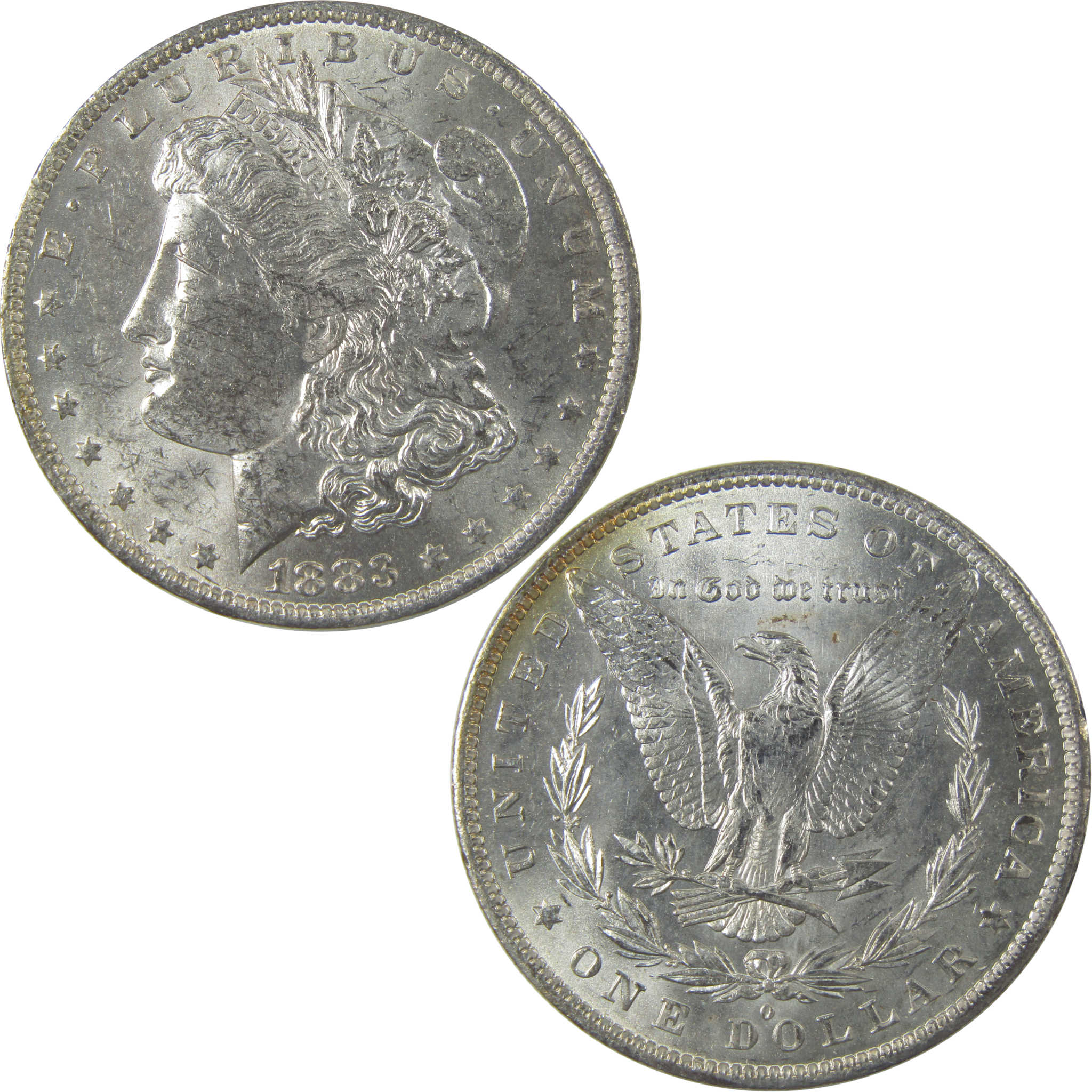 1883 O Morgan Silver Dollar Uncirculated Mint State Toned SKU:I24829