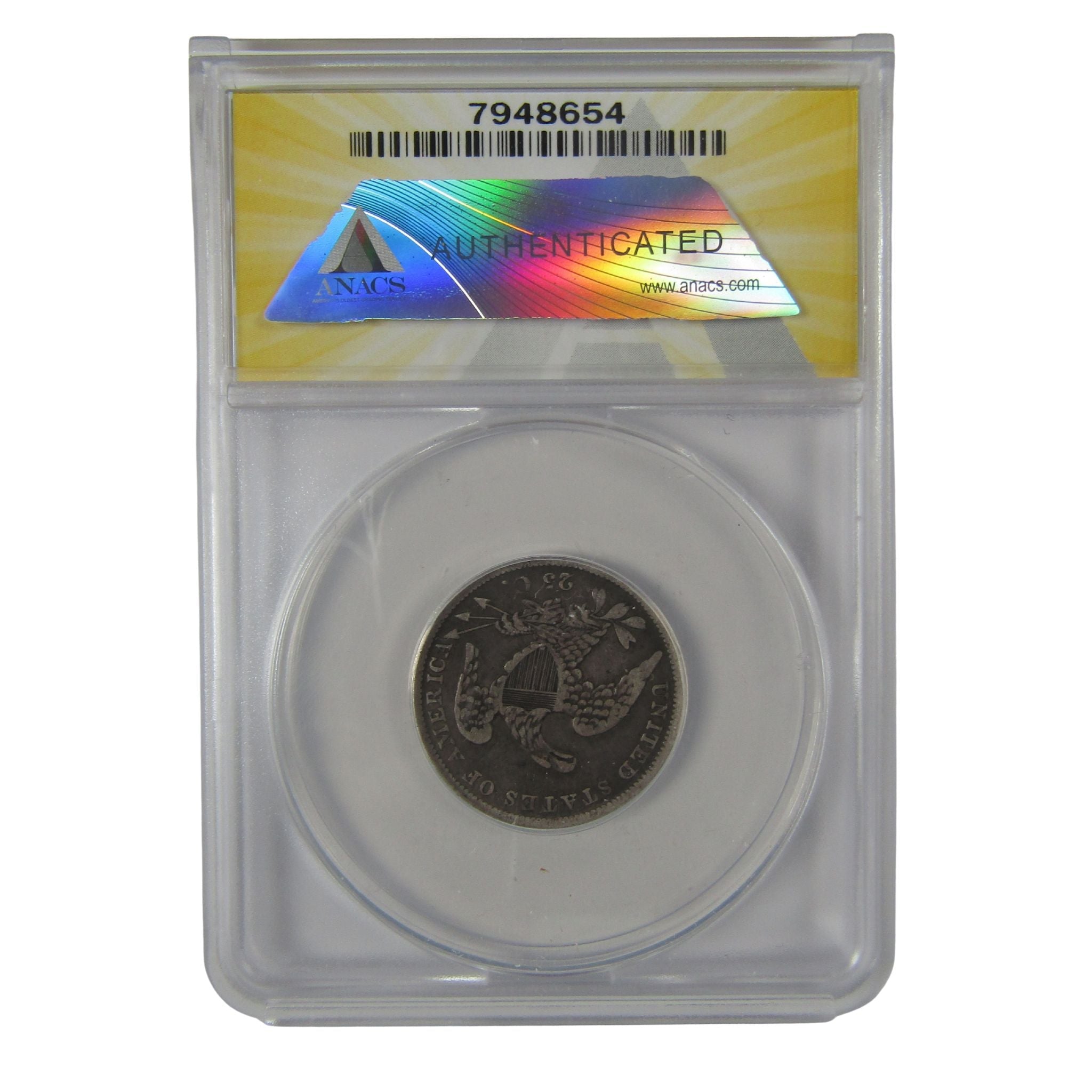 1838 B-1 Capped Bust Quarter VF 30 ANACS Silver 25c Coin SKU:I23028