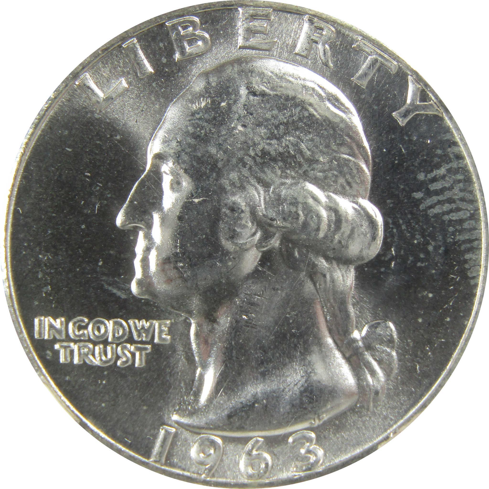 1963 Double Die Obv FS-101 Washington Silver 25c MS 65 NGC SKU:CP359