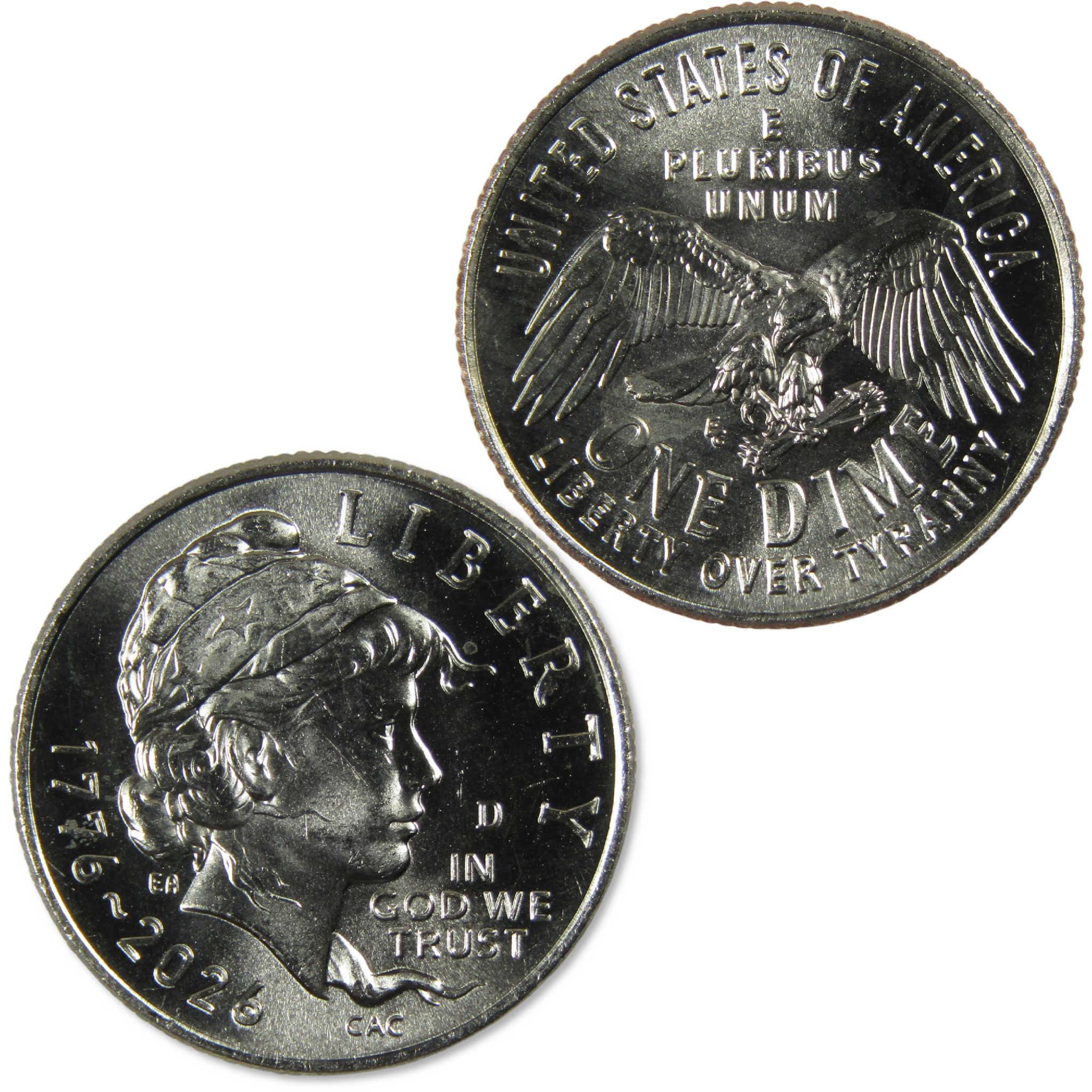 2026 D Emerging Liberty Semiquincentennial Clad Dime Uncirculated
