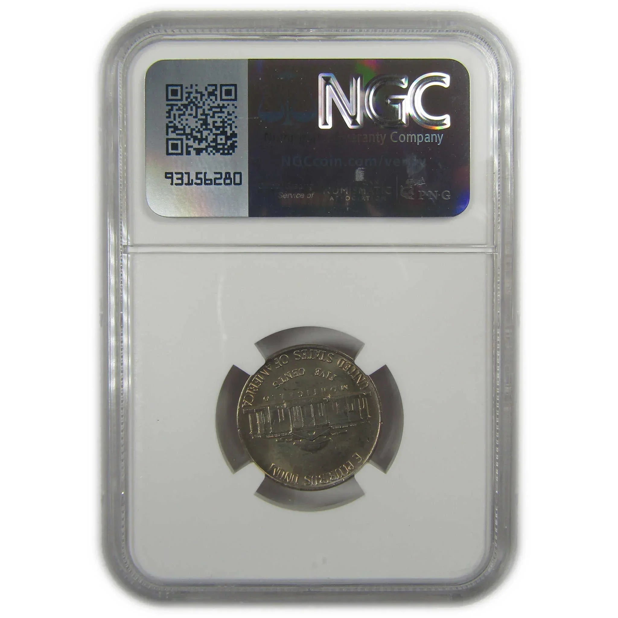 1982 P Jefferson Nickel MS 66 NGC Original Bag Fragment SKU:I20341