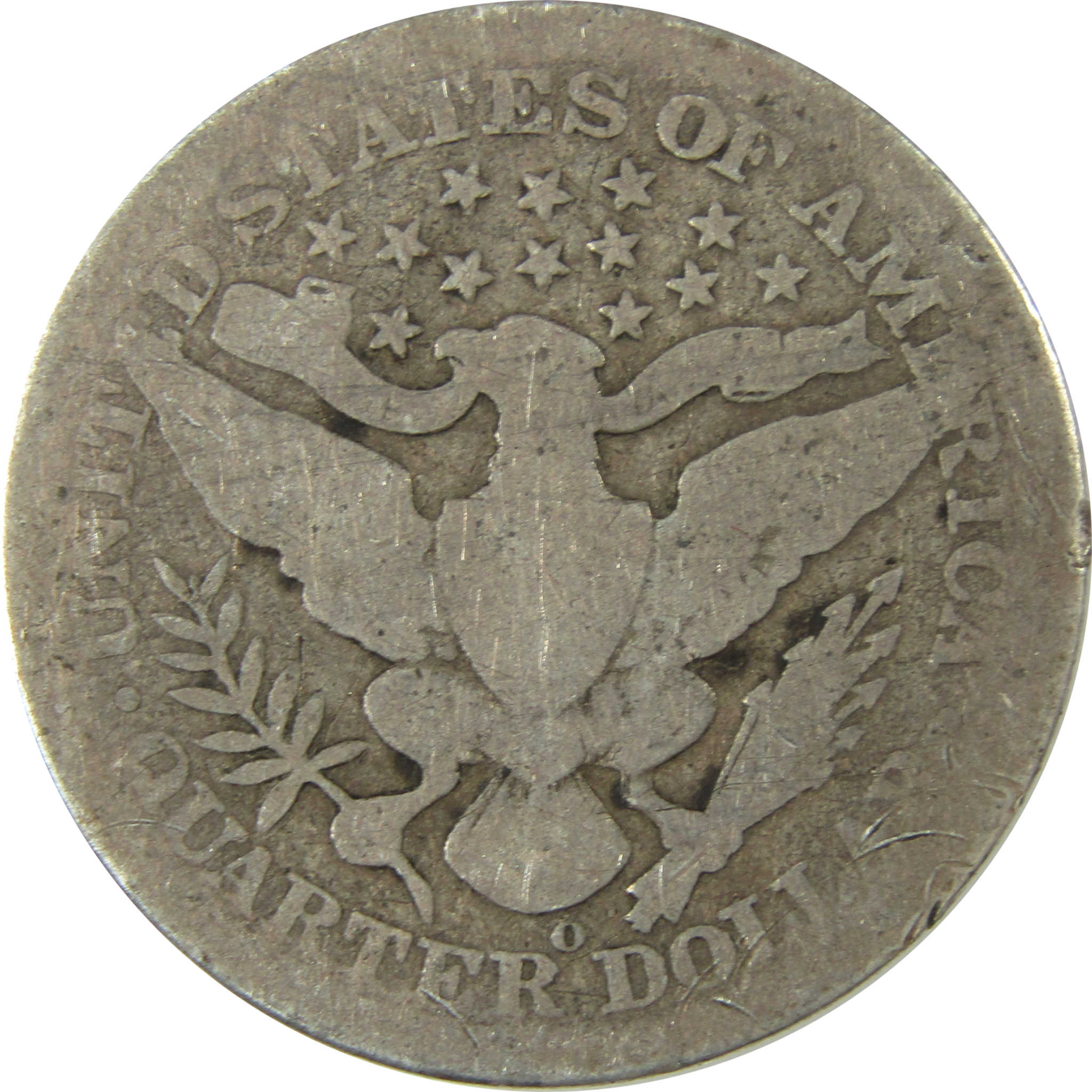 1909 O Barber Silver Quarter AG About Good 25c Coin SKU:CP885