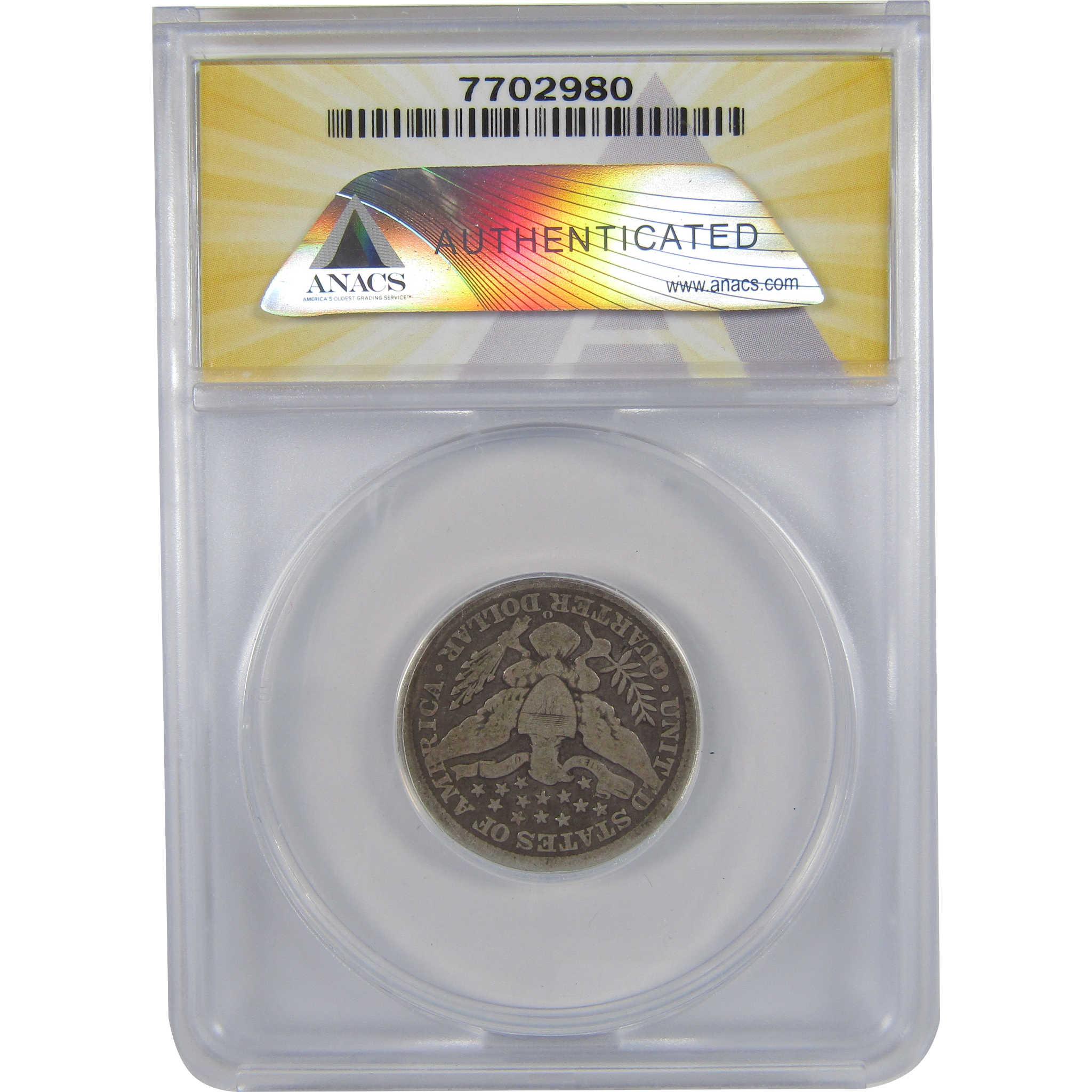 1897 O Barber Quarter G 6 ANACS Silver 25c Coin SKU:I18398