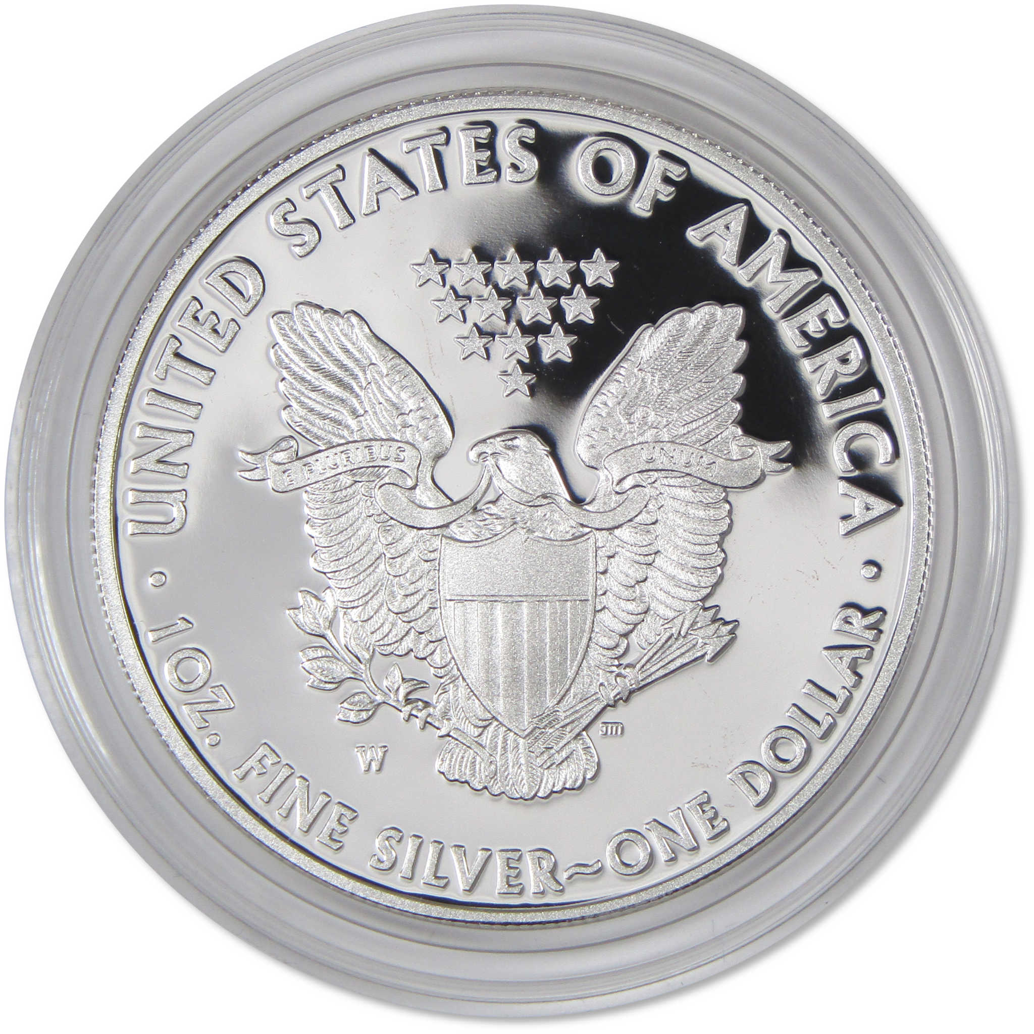 2014 W American Silver Eagle Choice Proof Bullion $1 Coin OGP COA