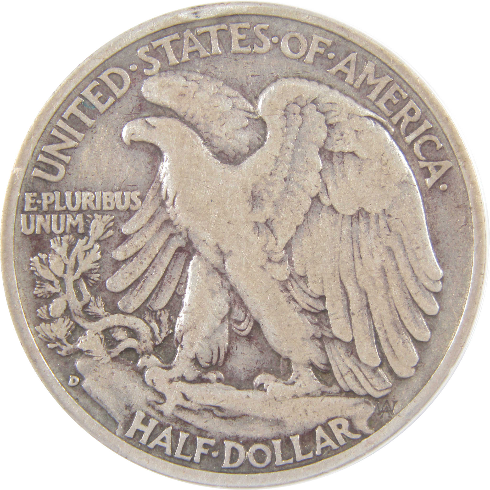 1938 D Liberty Walking Half Dollar F 15 ANACS Silver SKU:I18369