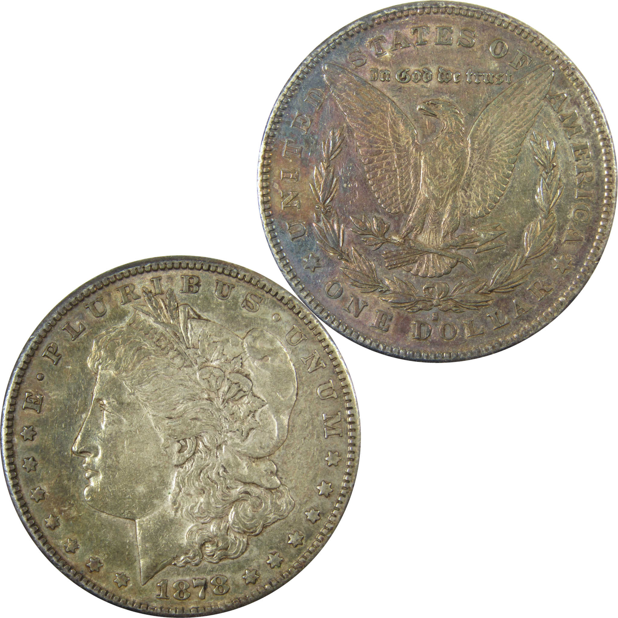 1878 S Morgan Silver Dollar XF EF Extremely Fine $1 Coin SKU:CP1631