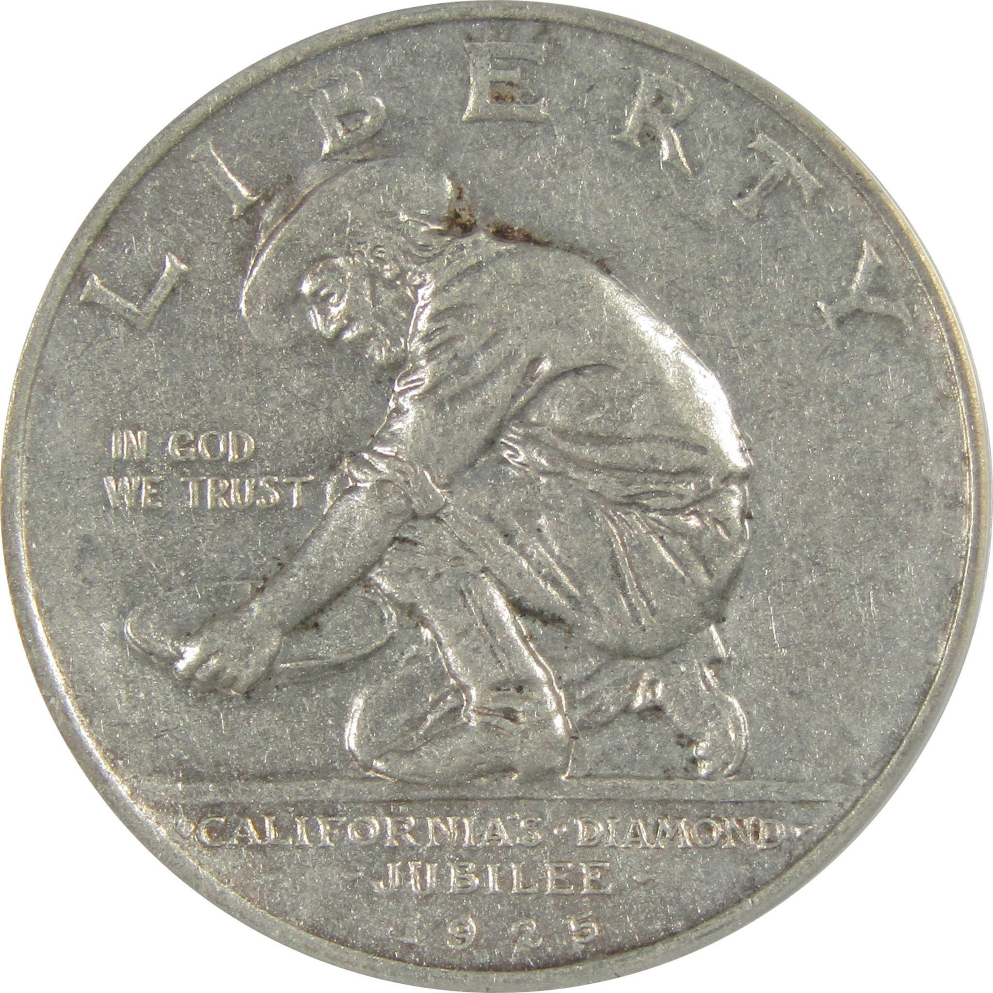 California Diamond Jubilee 50C 1925 S AU 55 Details ANACS SKU:CP152