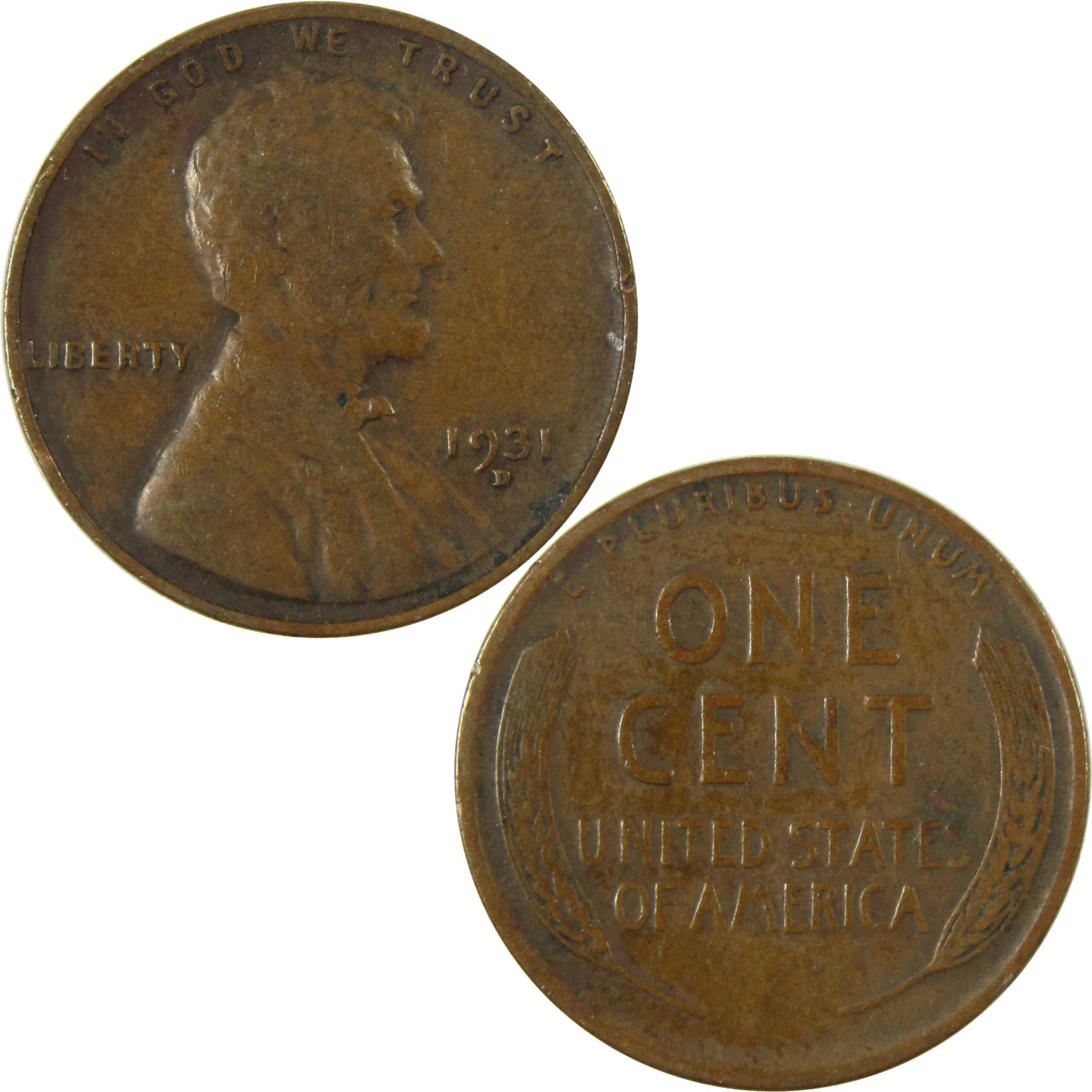 1931 D Lincoln Wheat Cent XF EF Extremely Fine Penny SKU:I27133