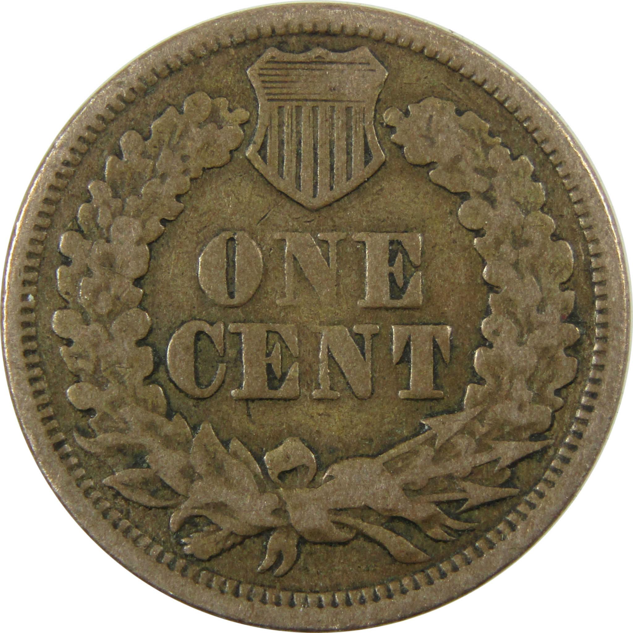 1864 Indian Head Copper-Nickel Cent VG Very Good Penny SKU:CP1125