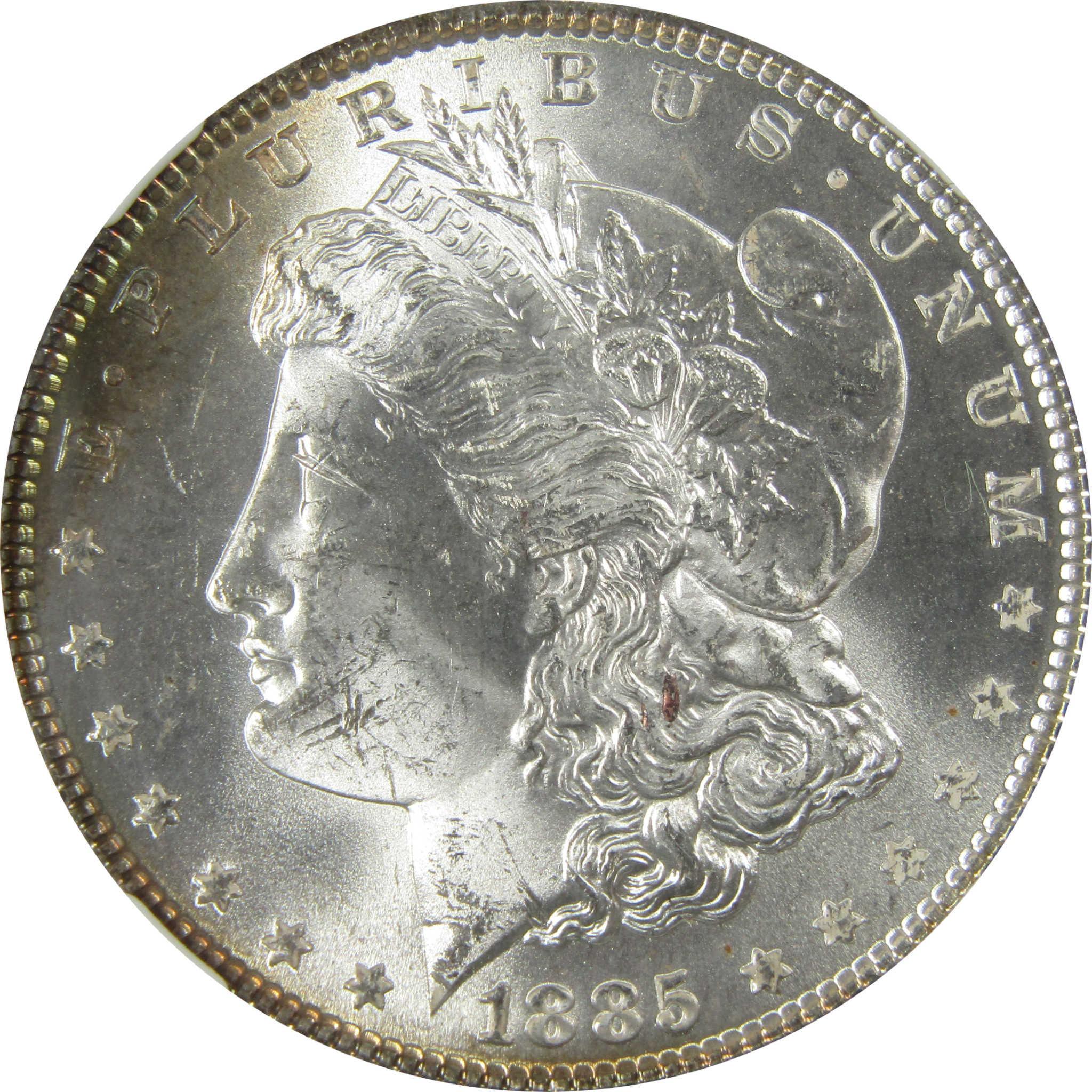 1885 Morgan Silver Dollar MS 63 NGC Uncirculated $1 Coin SKU:CP385 - Morgan coin - Morgan silver dollar - Morgan silver dollar for sale - Profile Coins & Collectibles