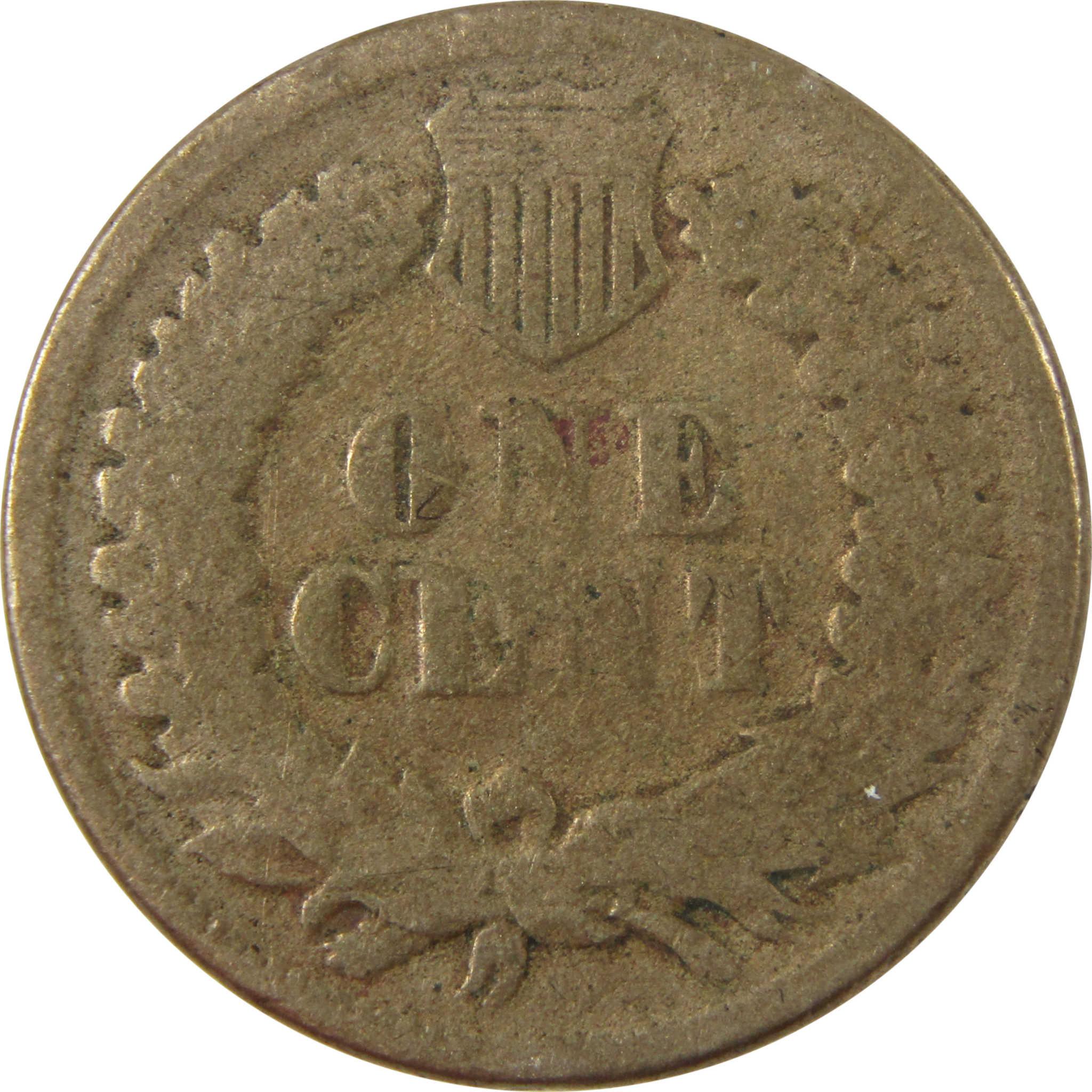 1864 Indian Head Copper-Nickel Cent G Good Details Penny SKU:CP1222