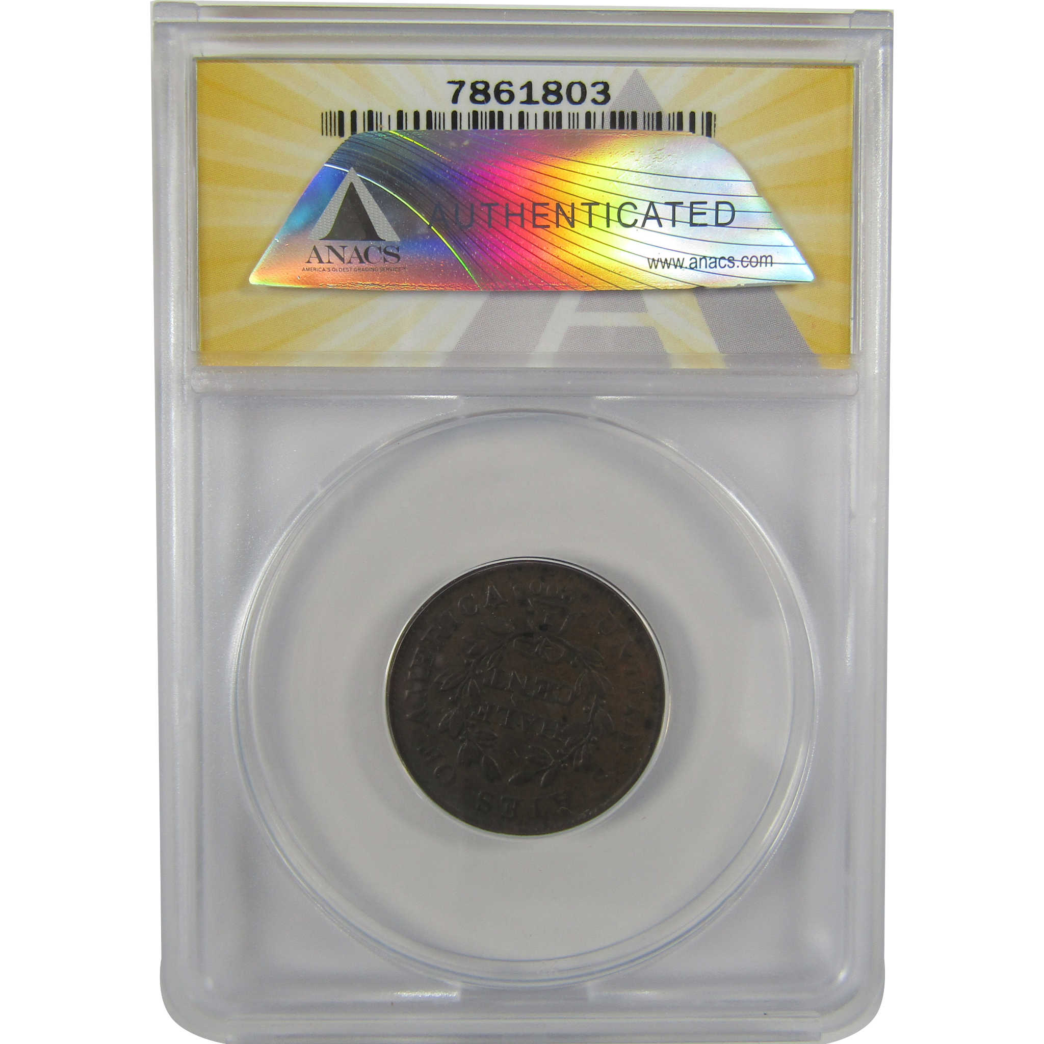 1804 Plain 4 No Stems Draped Bust Half Cent VF 25 ANACS SKU:CPC0817