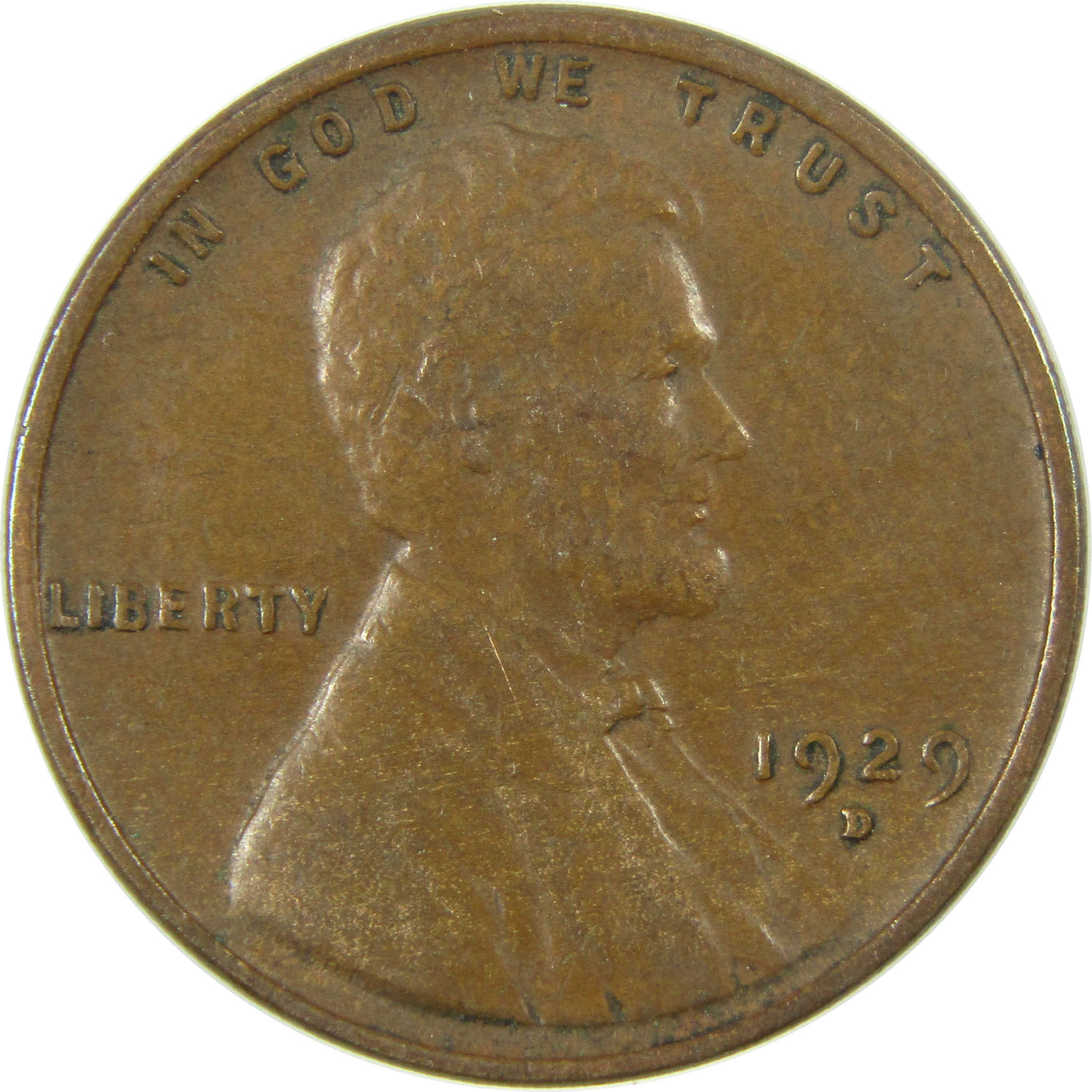 1929 D Lincoln Wheat Cent VF Very Fine Penny 1c Coin SKU:I27272