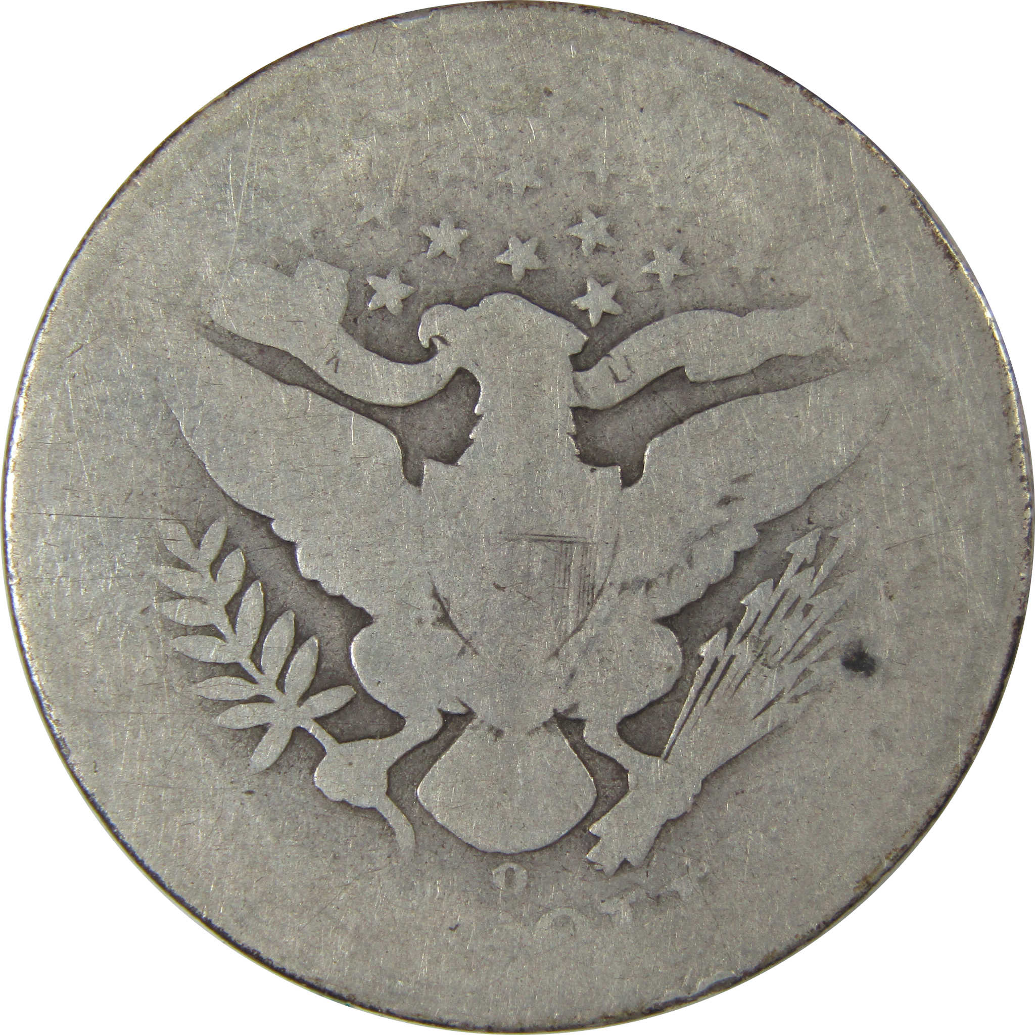 1892 O Barber Half Dollar AG About Good Silver 50c Coin SKU:I22758