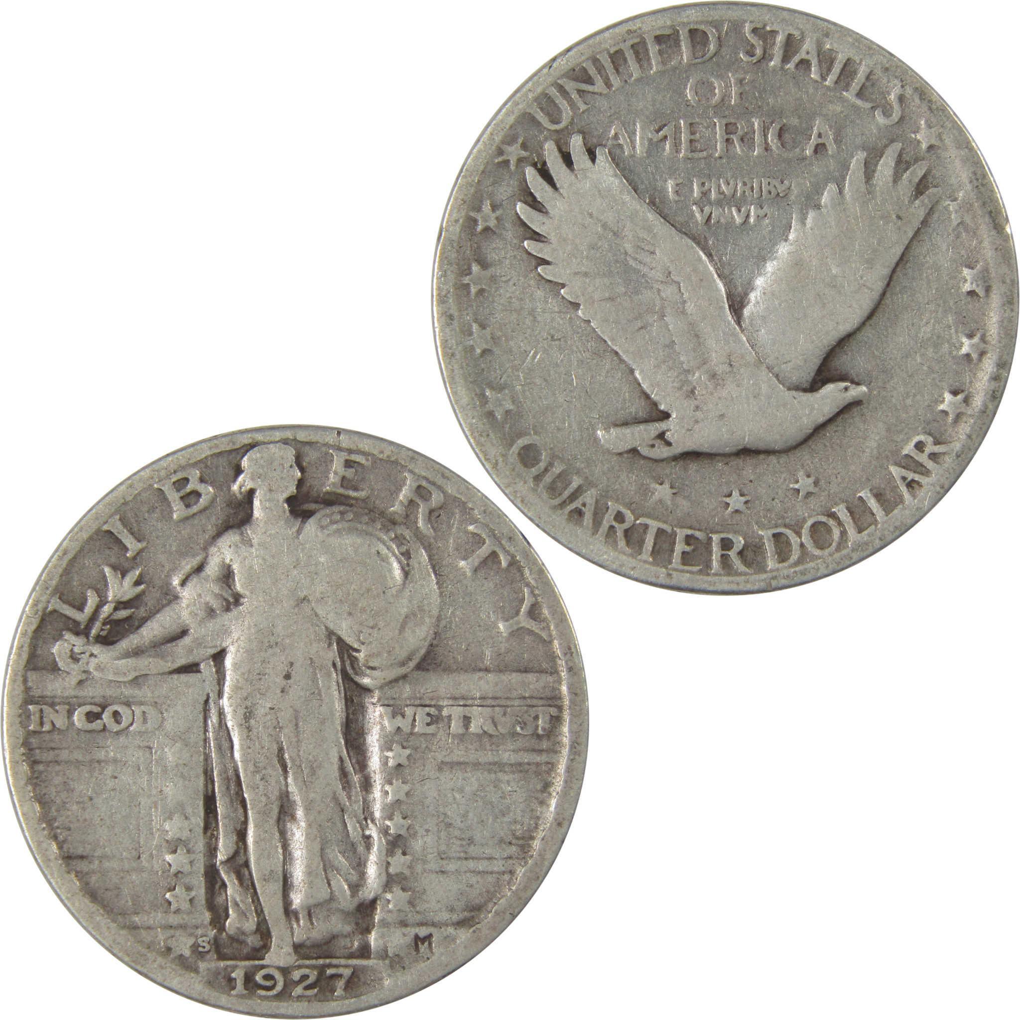1927 S Standing Liberty Silver Quarter VG Very Good SKU:I24281